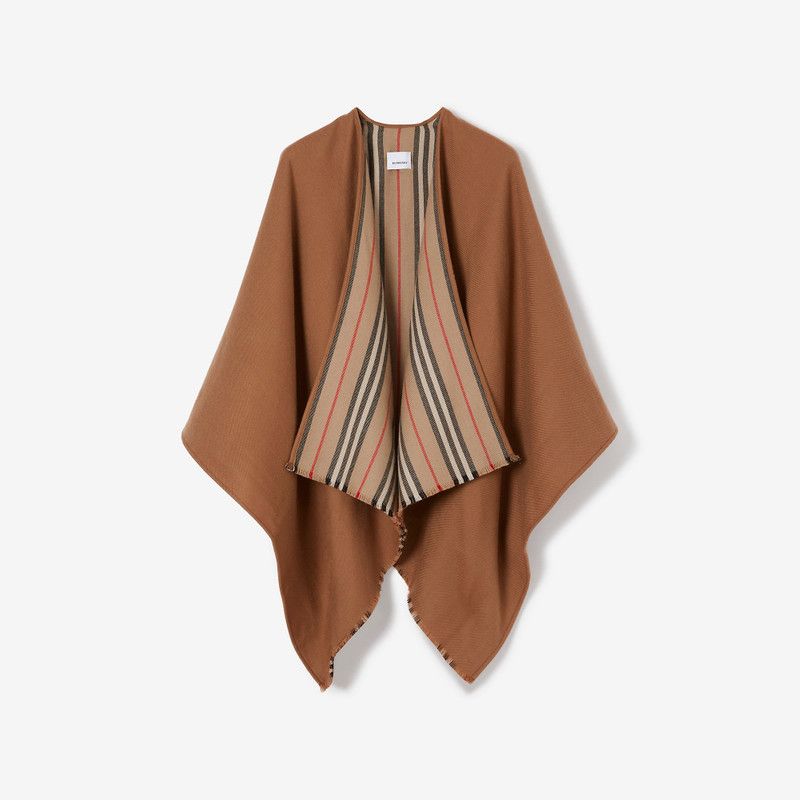Burberry o1w1db10126 Reversible Icon Stripe Wool Cape in Multicolor Size M / US 6-8 / IT 42-44 - 1 Thumbnail