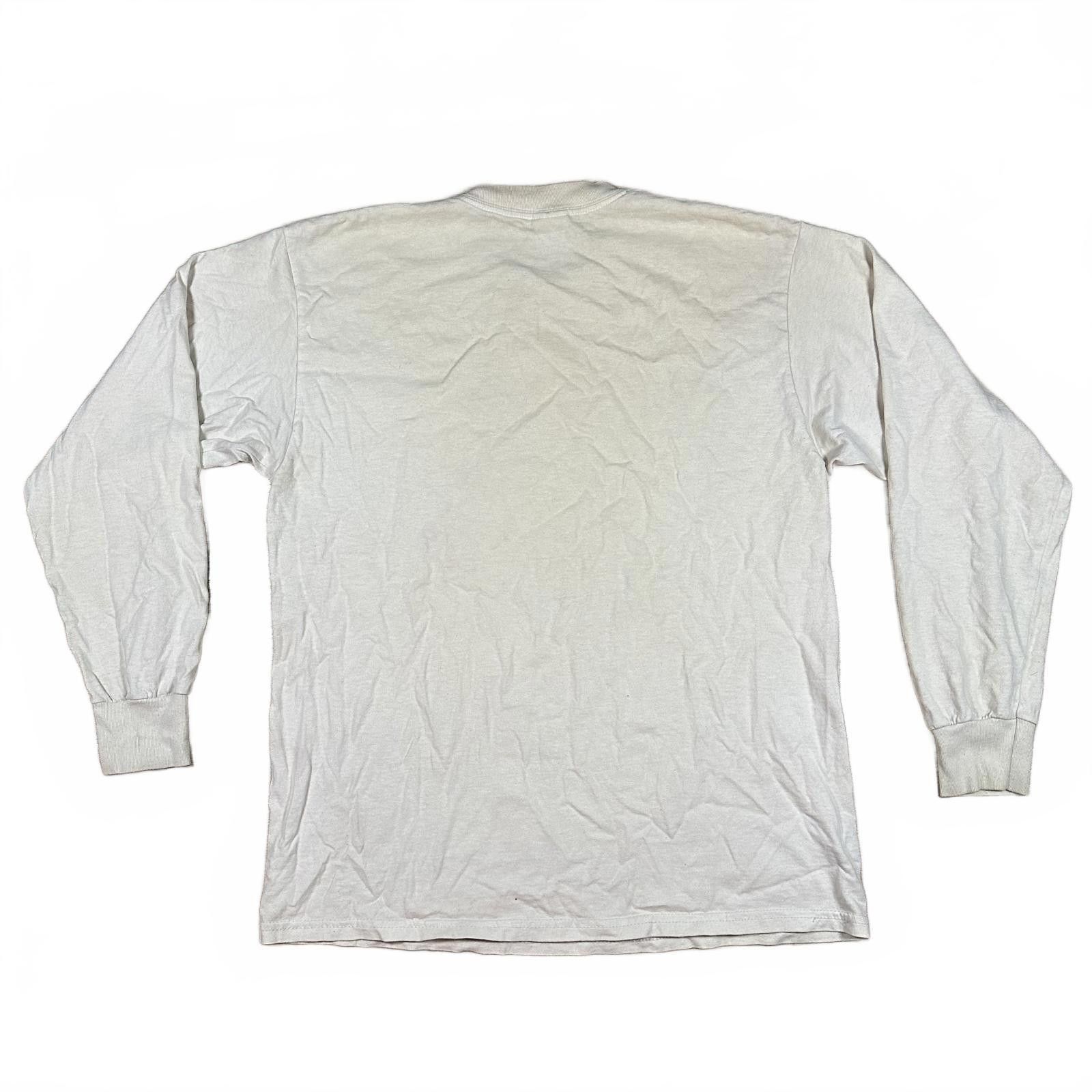 Gildan Mens Long Sleeve T-Shirt Size M Single Stitch White Size US L / EU 52-54 / 3 - 3 Thumbnail