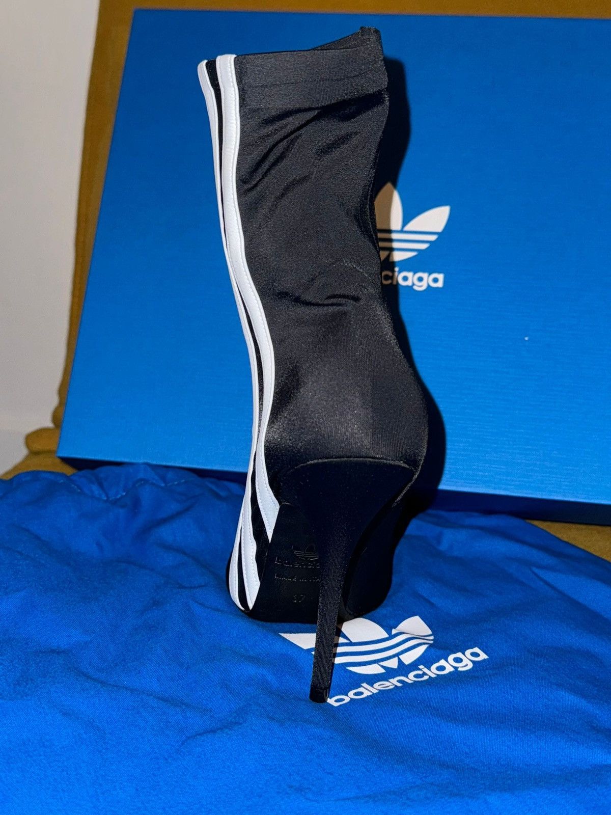 Adidas × Balenciaga BALENCIAGA x Adidas Knife Sock Ankle Boots Size US 7 / IT 37 - 6 Thumbnail