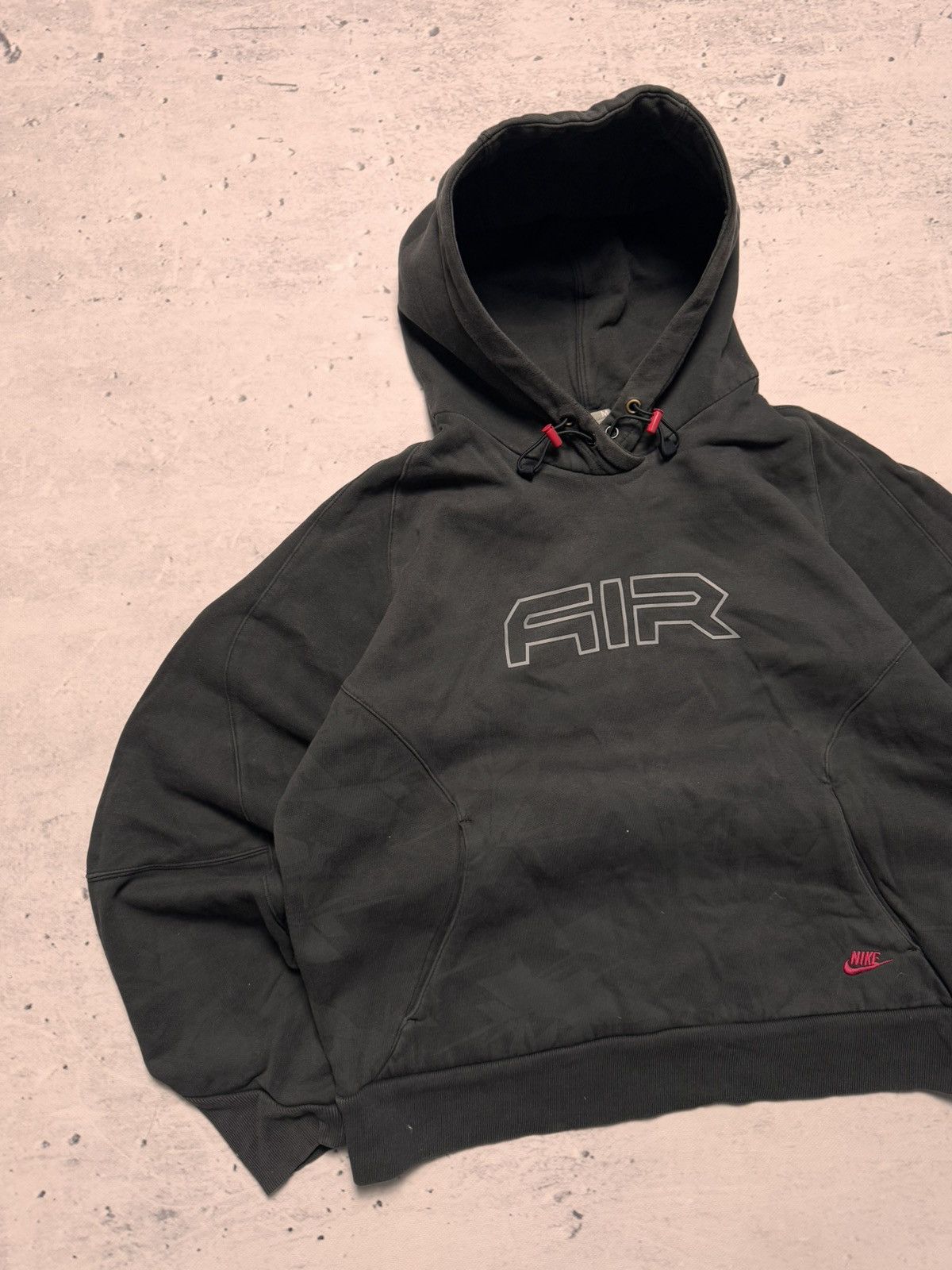 Nike × Vintage NIKE VINTAGE CENTER LOGO OVERSIZE BOXY HOODIE Size US M / EU 48-50 / 2 - 2 Thumbnail