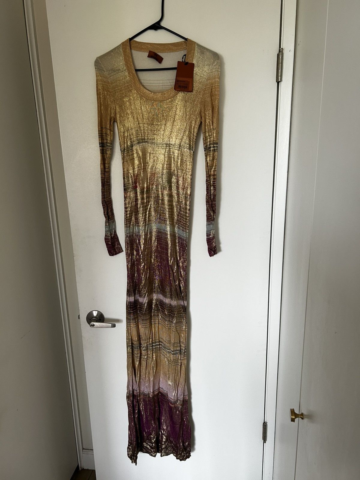 Missoni Missoni Space-Dyed Multicolor Long Sleeve Dress NWT - EU 44 Size M / US 6-8 / IT 42-44 - 2 Thumbnail