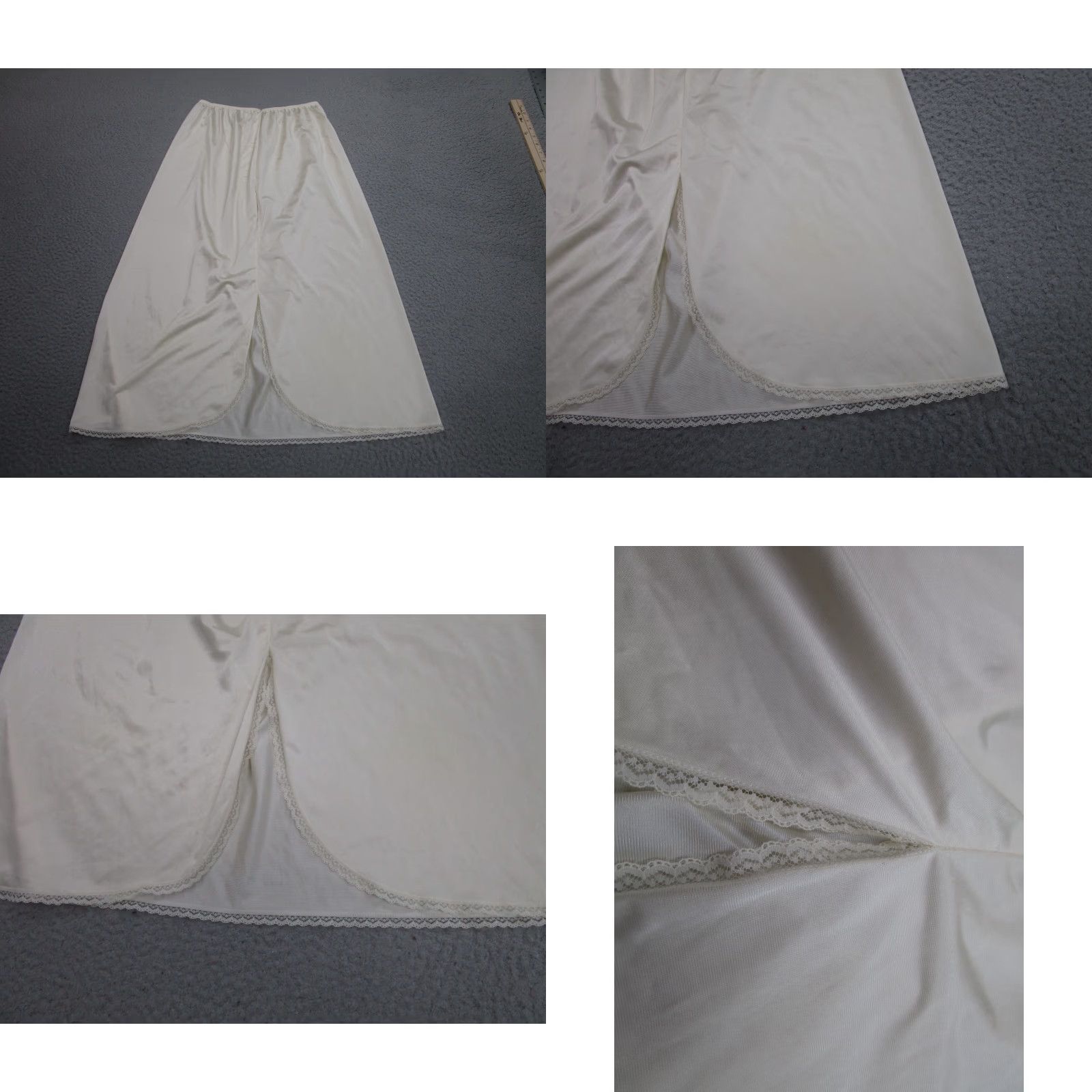 Vintage VINTAGE Vanity Fair Slip Womens M Ivory Lace 80s 90s Sexy Glamorous Classic Elegant Size 32" / US 10 / IT 46 - 8 Thumbnail