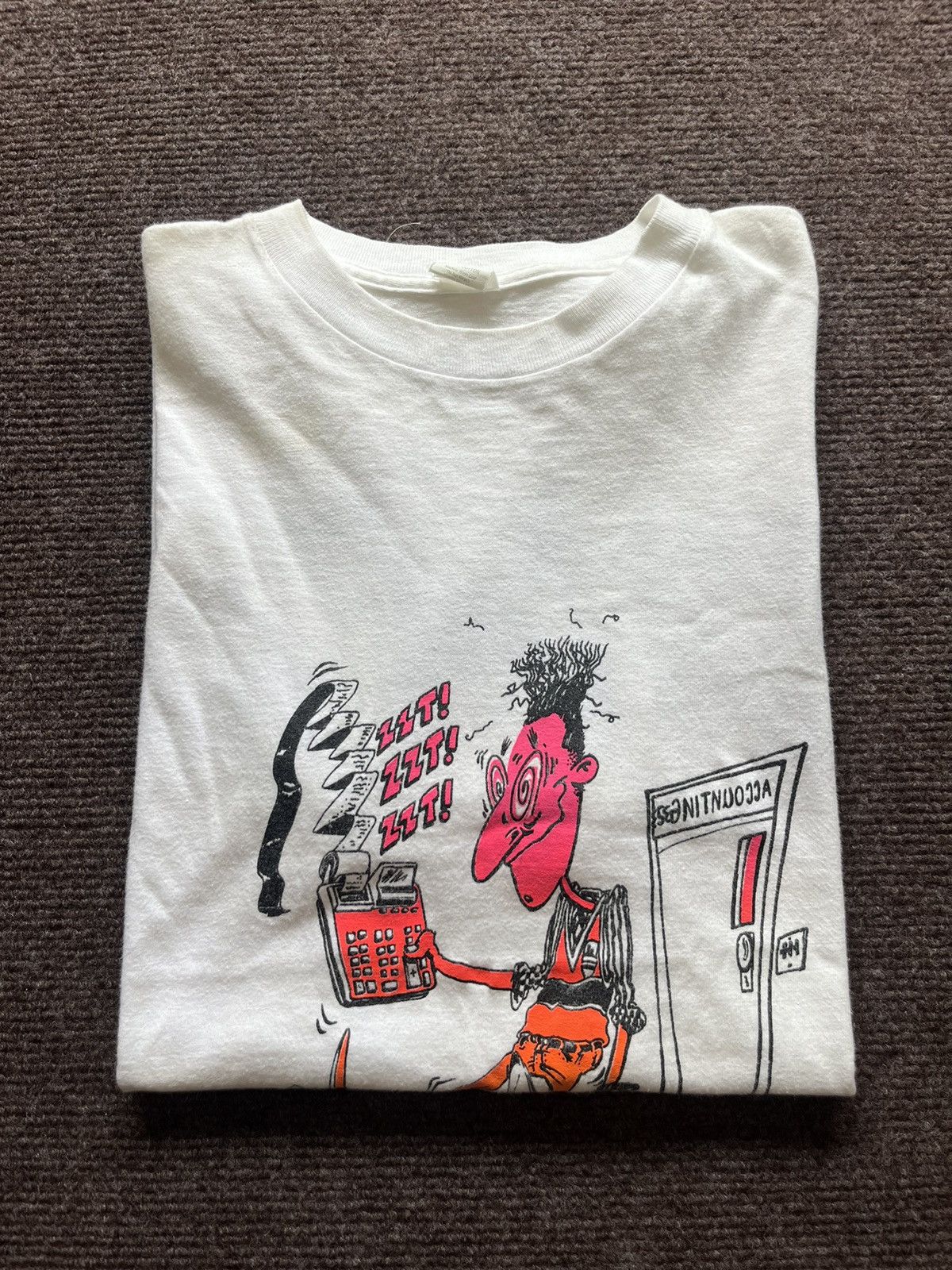 Arts & Science Vintage Just Count iT ! Radical Accounting 1991’s Art Tshirt Size US M / EU 48-50 / 2 - 1 Thumbnail
