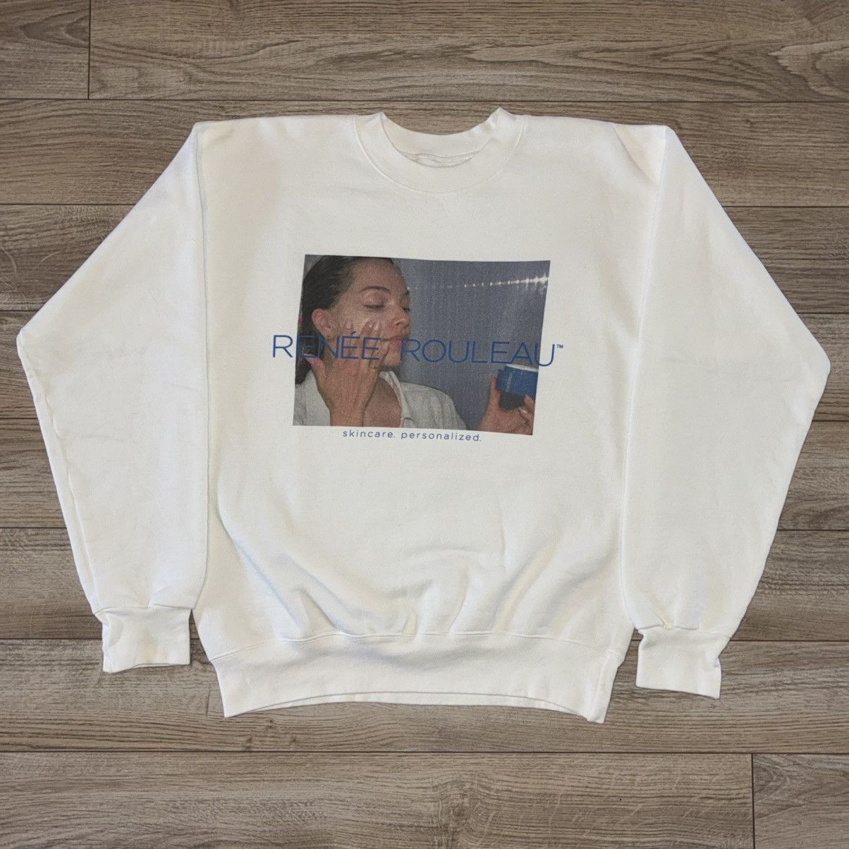 Other Renee Rouleau skincare white crewneck sweatshirt Size US M / EU 48-50 / 2 - 1 Thumbnail