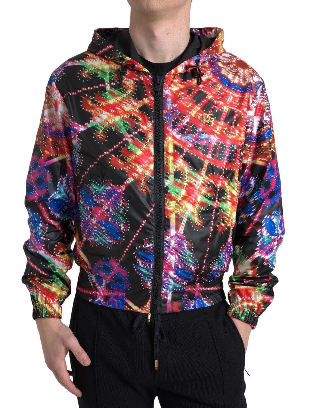 Dolce & Gabbana o1y0125 Logo Hooded Jacket in Multicolor Size US S / EU 44-46 / 1 - 1 Thumbnail