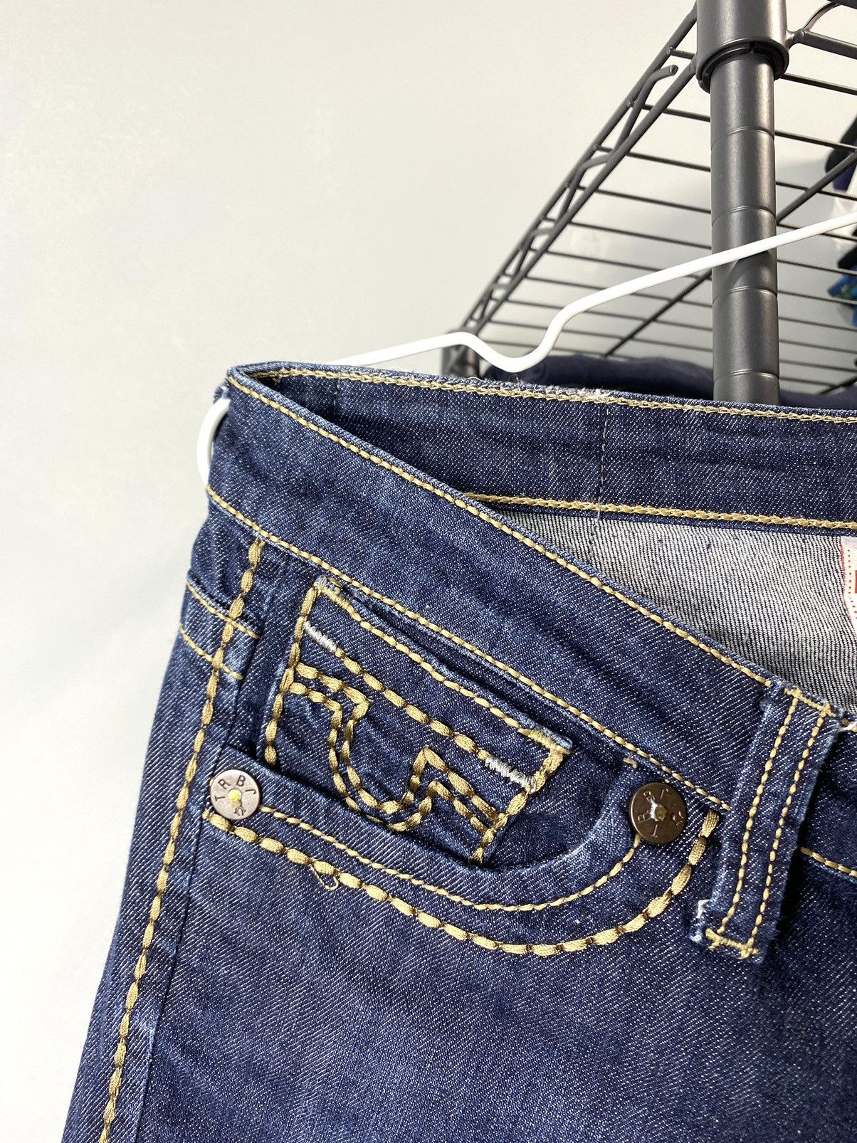 Other 90’s Vintage True Religion Made In USA Blue Denim Pants Size 28" / US 6 / IT 42 - 5 Thumbnail