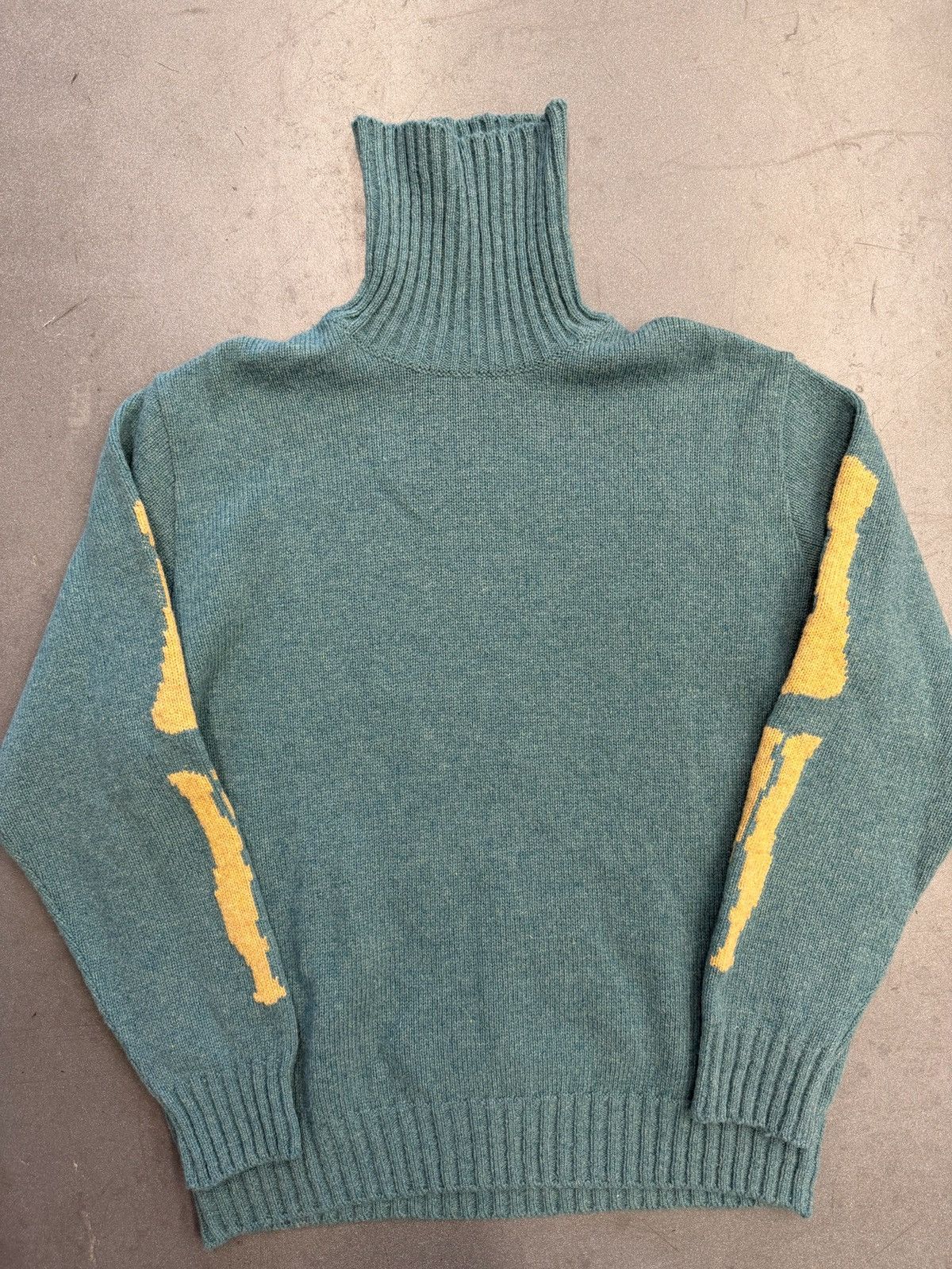 Kapital Kapital 5G Wool Bone Crewneck Sweater Saxophone Size 3/ Size US L / EU 52-54 / 3 - 8 Thumbnail