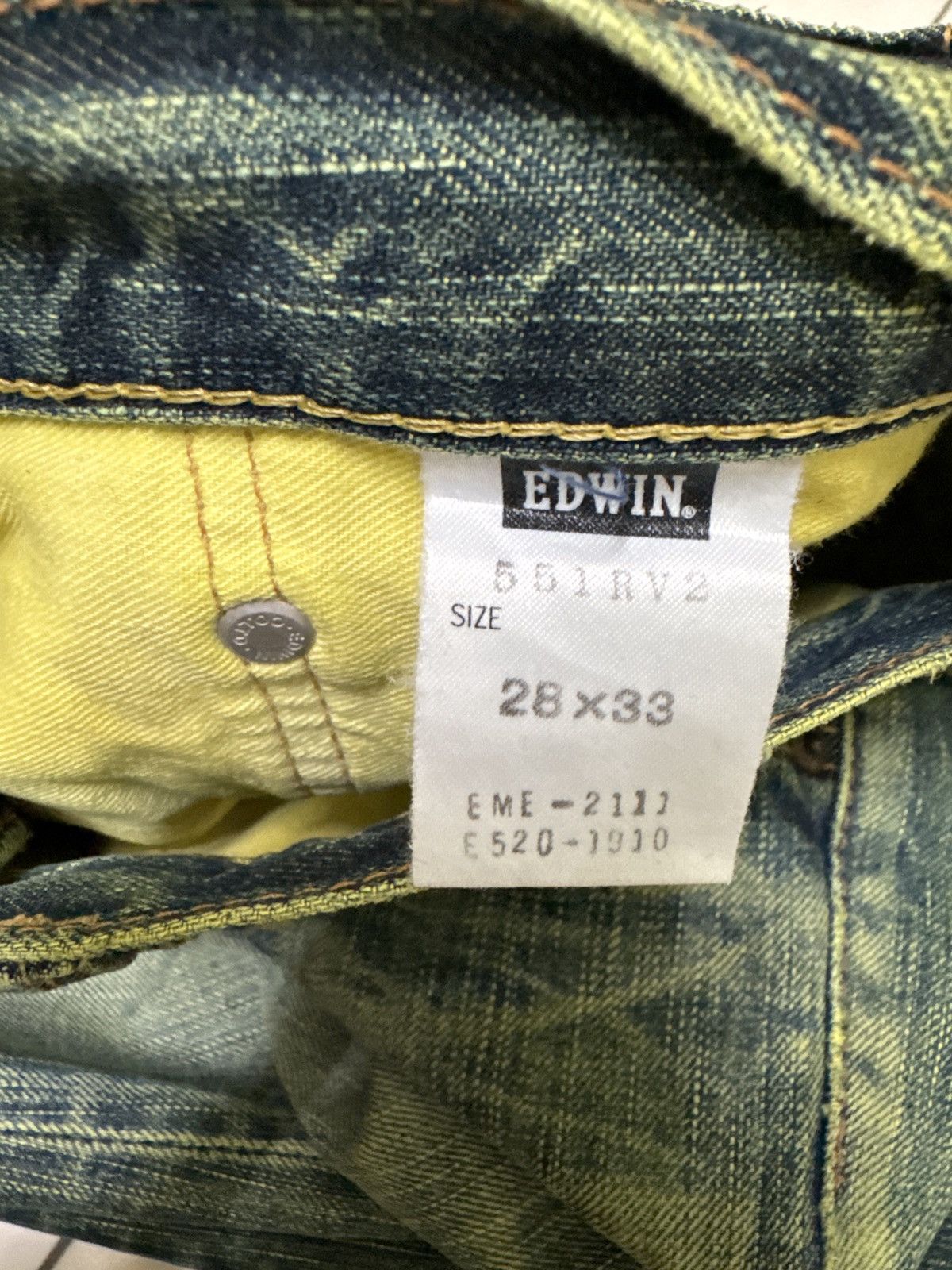 If Six Was Nine FLARE EDWIN MUDWASH DISTRESSED DENIM JEANS Size US 29 - 13 Thumbnail