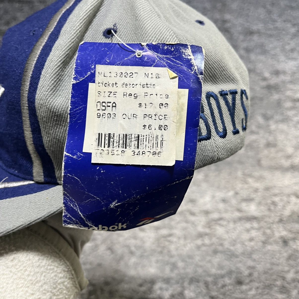 Reebok Vintage 90s Dallas Cowboys Reebok Pro Line Snapback Hat NEW Size ONE SIZE - 4 Thumbnail