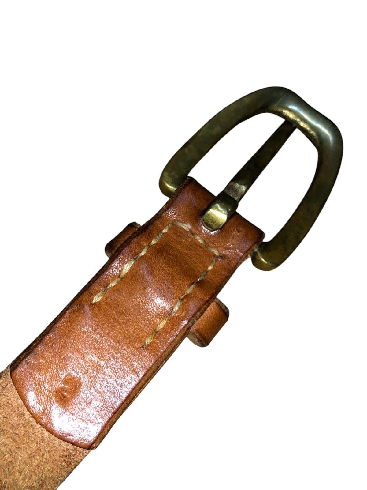 Kapital × Kapital Kountry Kapital Leather Belt Solid Brass Buckle Belt Size ONE SIZE - 14 Thumbnail