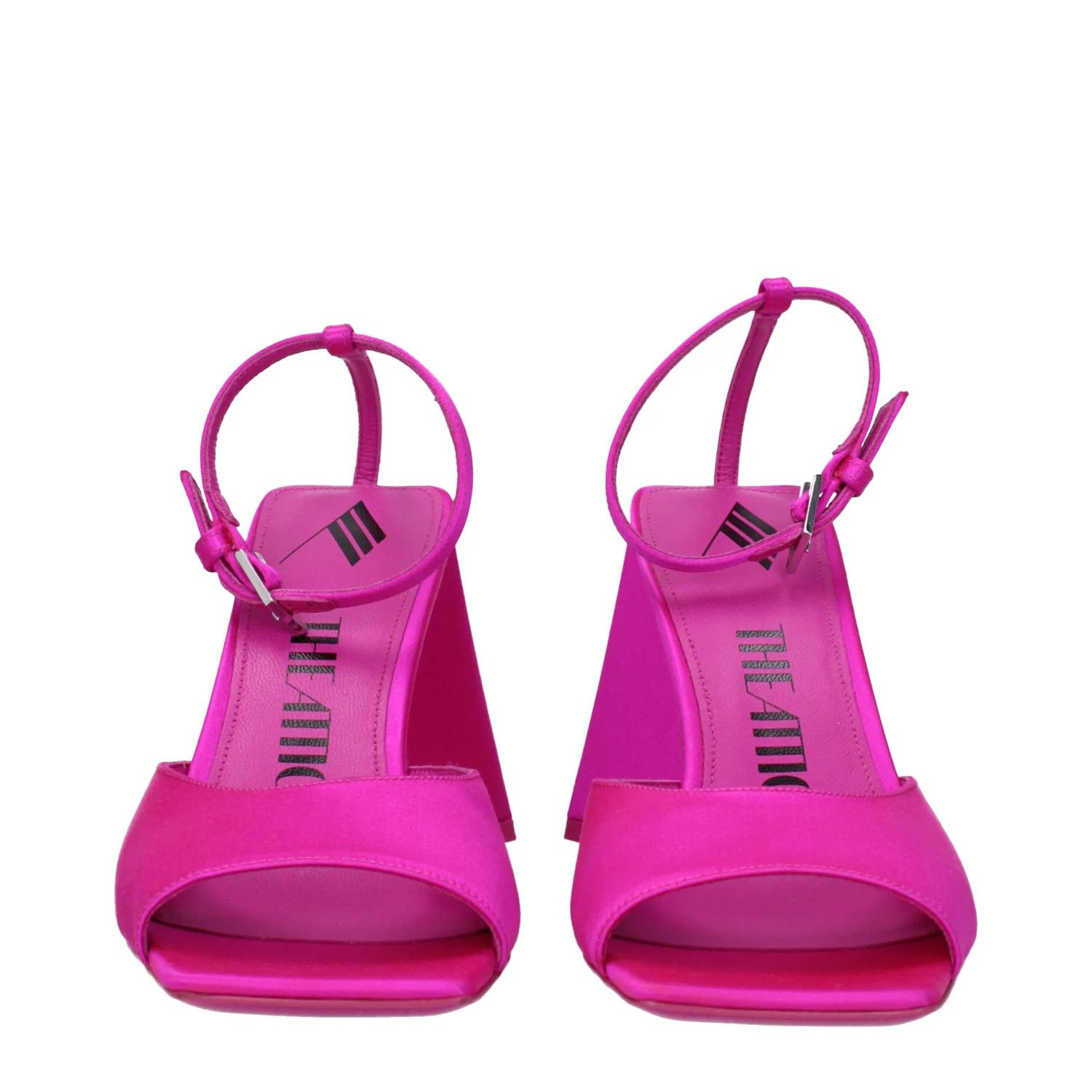 The Attico ob1o1e1224 Satin Sandals in Fuchsia Size US 7 / IT 37 - 3 Thumbnail