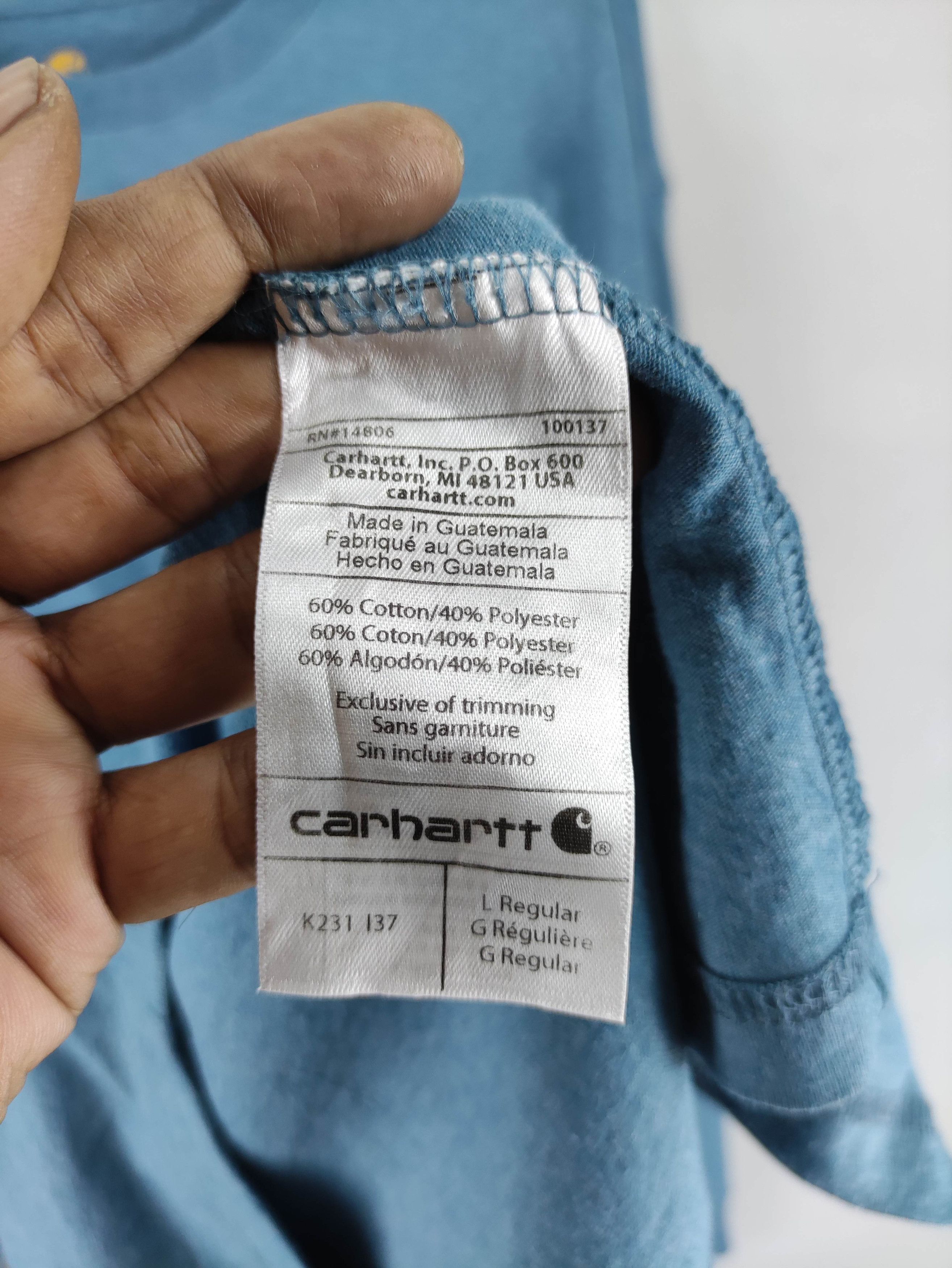 Carhartt Carhartt Shirt Long Sleeve Size US L / EU 52-54 / 3 - 4 Thumbnail