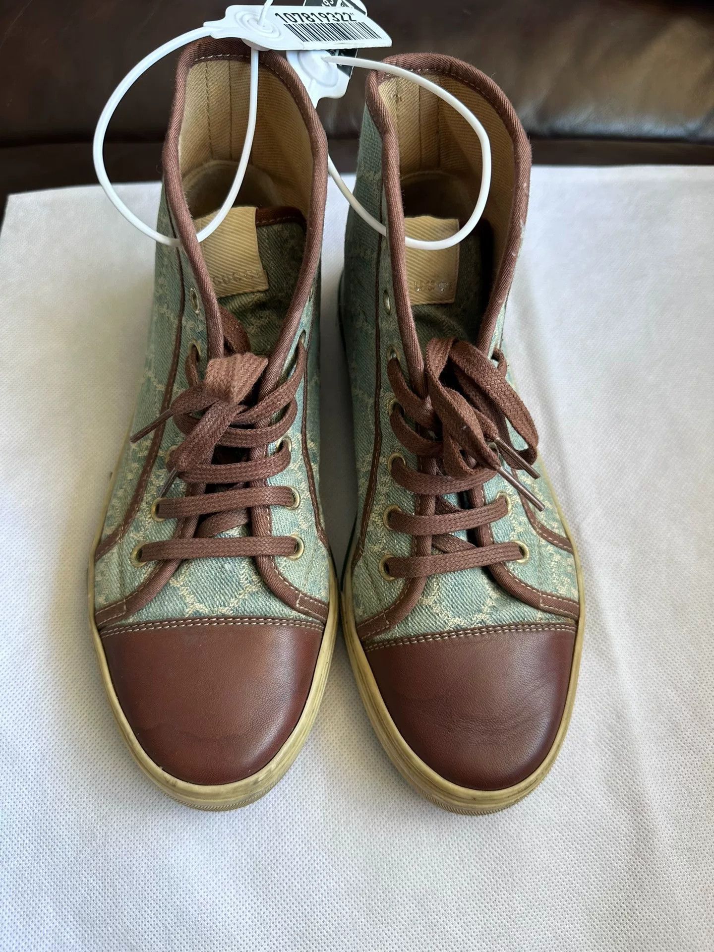 Gucci Gucci Women's Leather Denim Shoes Size US 6 / IT 36 - 1 Thumbnail