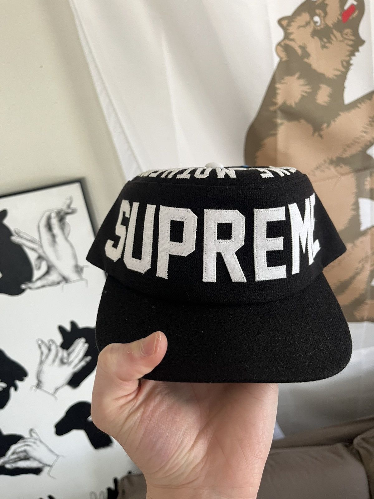 Streetwear × Supreme Supreme Alpha Omega Pillbox Hat Black