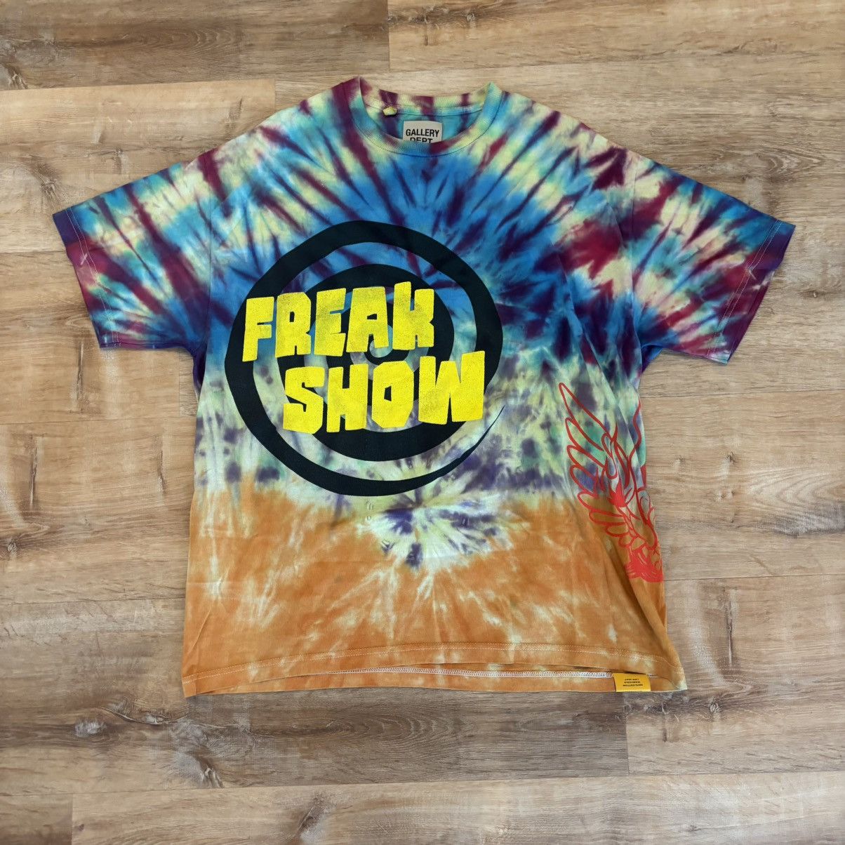 Gallery Dept. Gallery Dept Tie Dye Freak Show Tee Shirt Size Large Size US L / EU 52-54 / 3 - 1 Thumbnail
