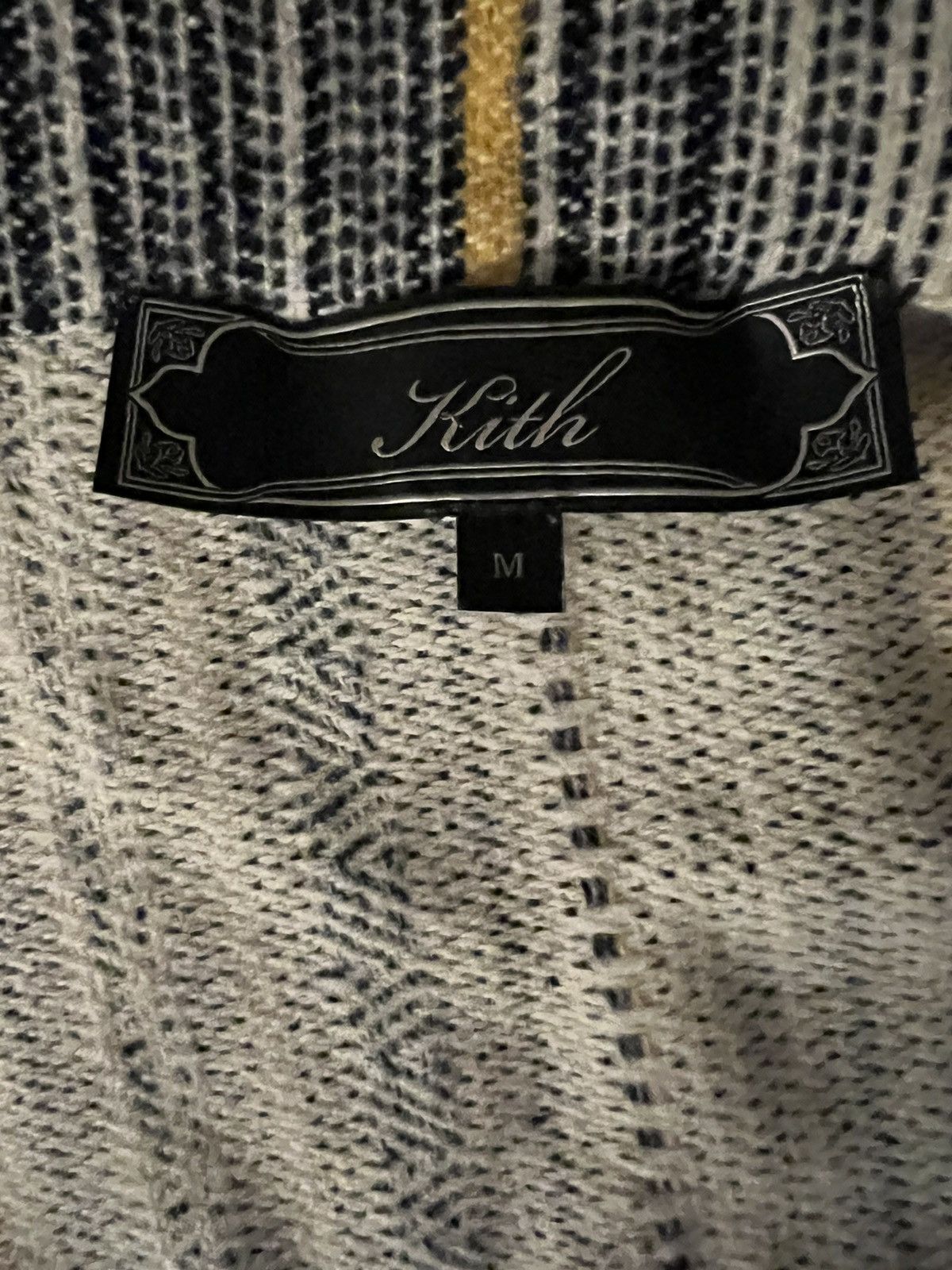Kith Kith Multi Stripe Boxy Collared Overshirt Sandrift | Grailed