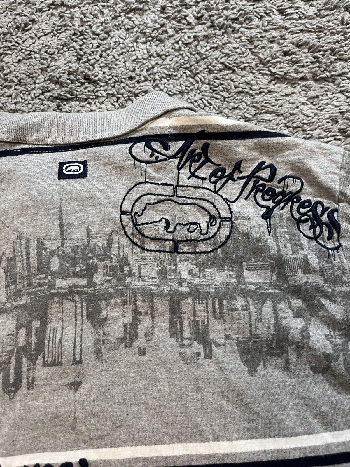 Ecko Unltd. Vintage Ed hardy affliction style Ecko Unltd Polo T-shirt Size US L / EU 52-54 / 3 - 8 Thumbnail