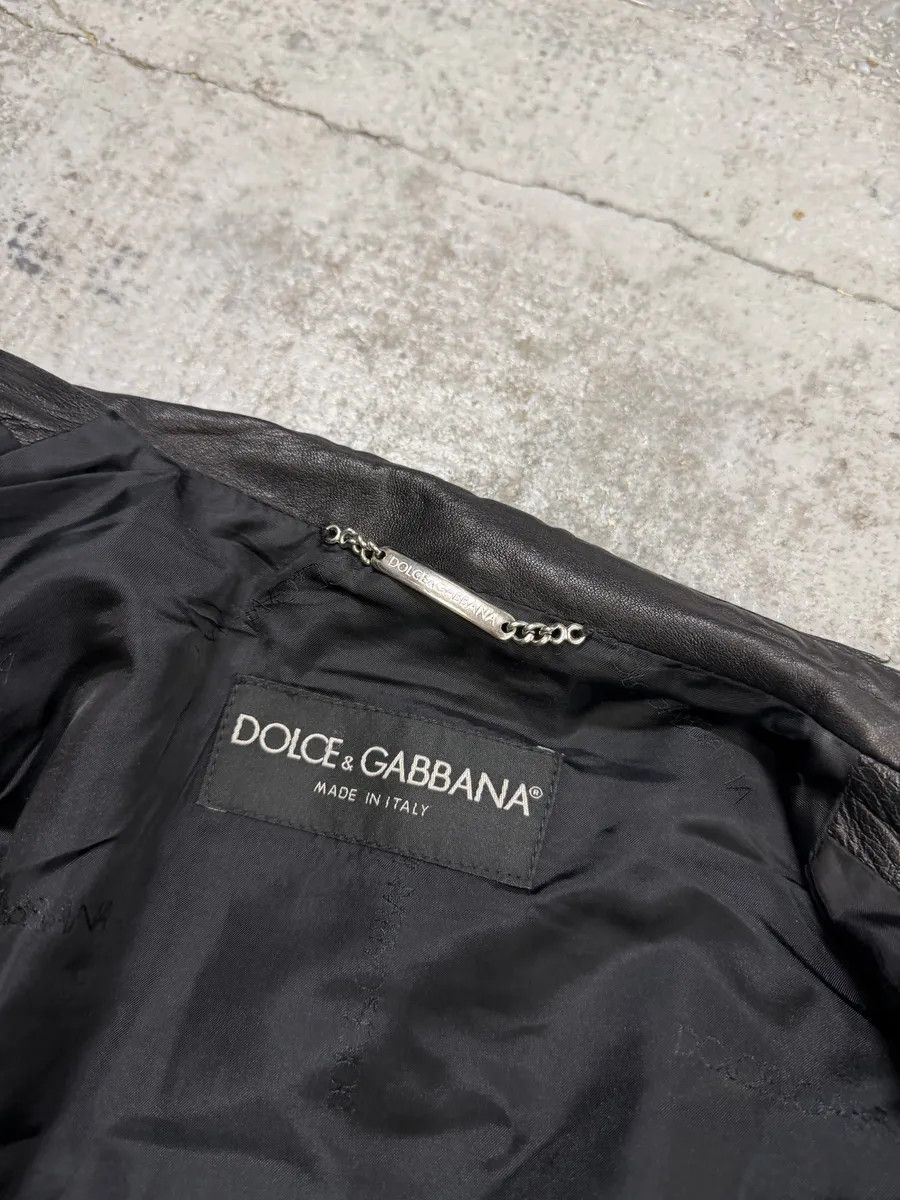 Dolce & Gabbana SS2002 Dolce & Gabbana Black Multi Zips Biker Leather Jacket with Detachable Sleeves Size US M / EU 48-50 / 2 - 13 Thumbnail