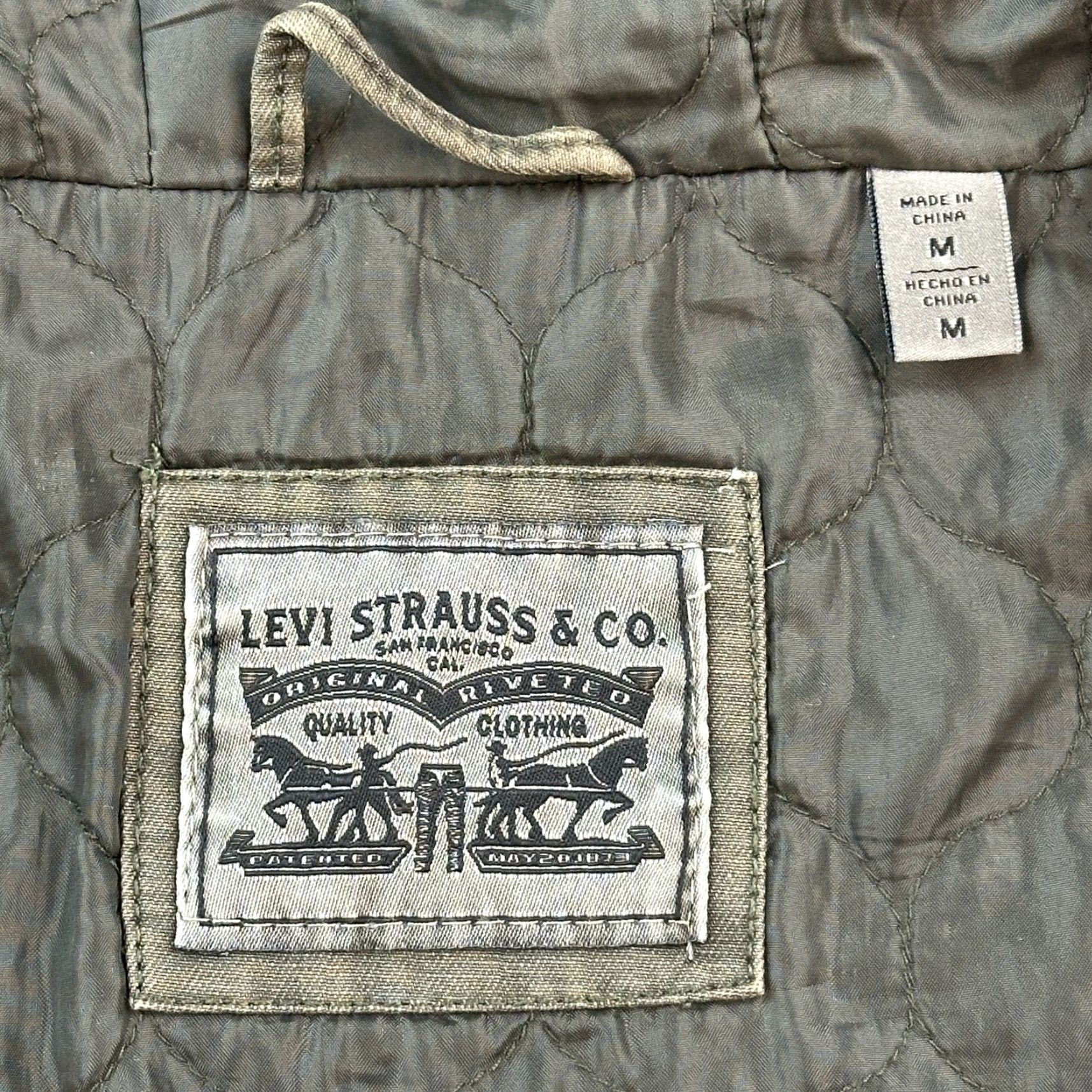 Levi's VINTAGE Levi's Jacket Women Medium Olive Green Army Military Chore Hooded Anorak Size M / US 6-8 / IT 42-44 - 7 Thumbnail
