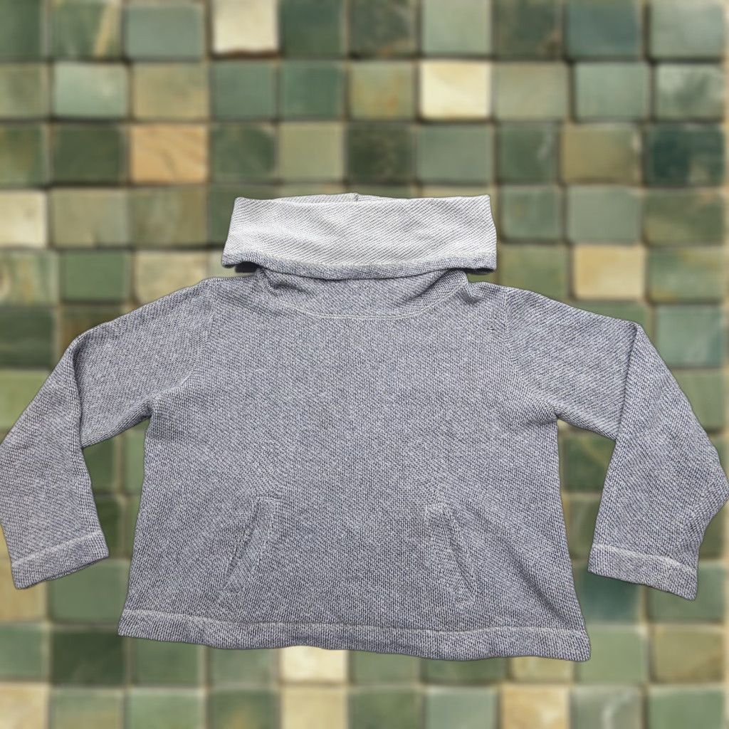 Eileen Fisher Eileen Fisher 100% Organic Cotton Pullover Sweater Womens Medium Gray Cowl Neck Size M / US 6-8 / IT 42-44 - 1 Thumbnail
