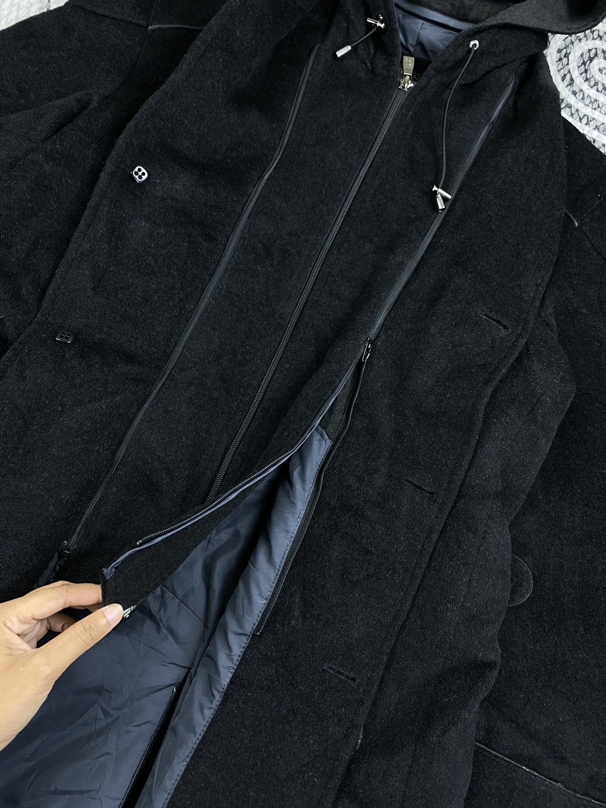 Corneliani 🔥STEALS Vintage Corneliani Double Layer Hoodie Jacket Size US L / EU 52-54 / 3 - 11 Thumbnail