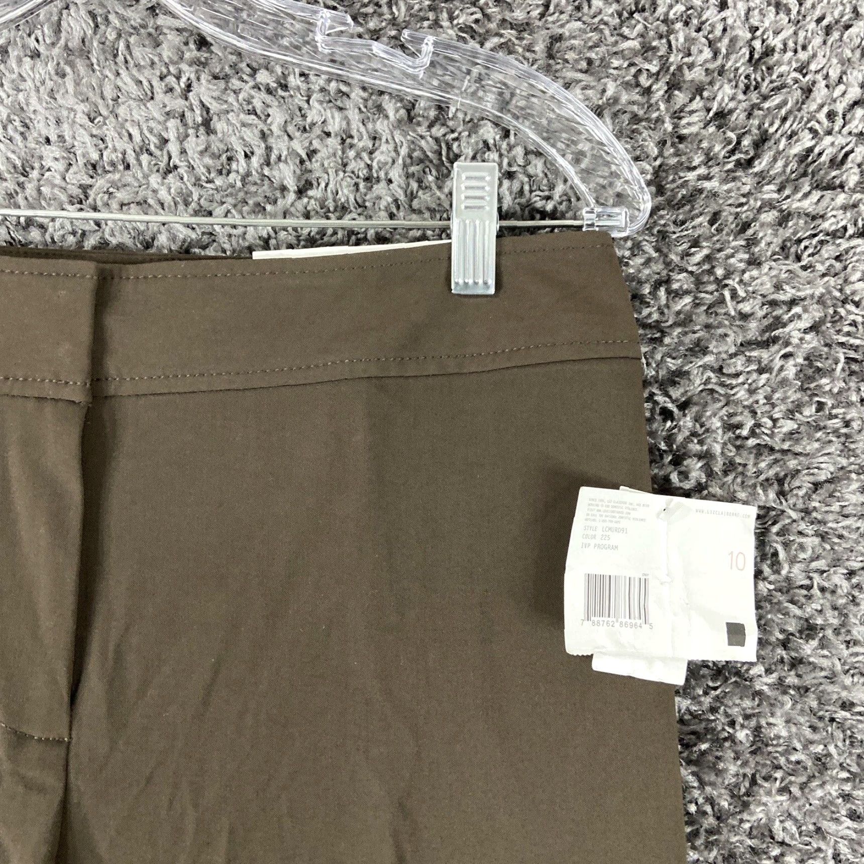 Liz Claiborne Liz Claiborne Audra Dress Pants Brown Women's 10 Size 32" / US 10 / IT 46 - 3 Thumbnail