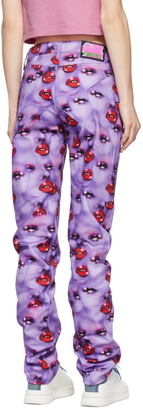 Heaven by Marc Jacobs Marc Jacobs Purple Heaven by Marc Jacobs Star Faces Jeans Size 28" / US 6 / IT 42 - 4 Thumbnail