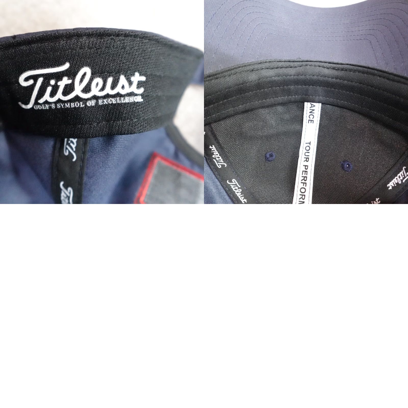 Titleist Titleist Hat Blue White Embroidered Strapback Footjoy Pro V1 Tour Performance Size ONE SIZE - 8 Thumbnail