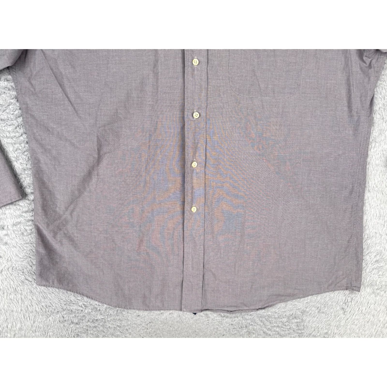 Tommy Hilfiger Tommy Hilfiger Shirt Men Gray Button-Up Long Sleeve Pocket Cotton 32-33 XL Regular Button-Down Chest 44 in Size US XL / EU 56 / 4 - 5 Thumbnail
