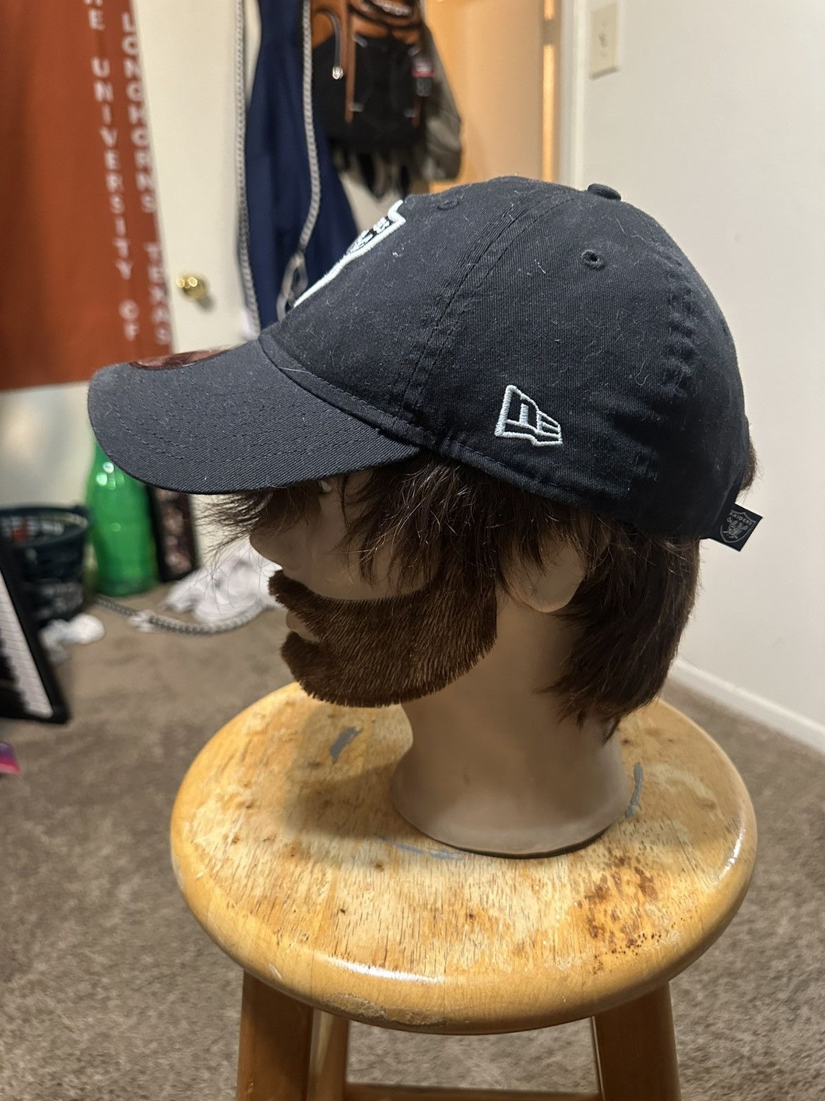 NFL Vintage NFl Las Vegas Raiders “triple black” hat 00s Size ONE SIZE - 5 Thumbnail