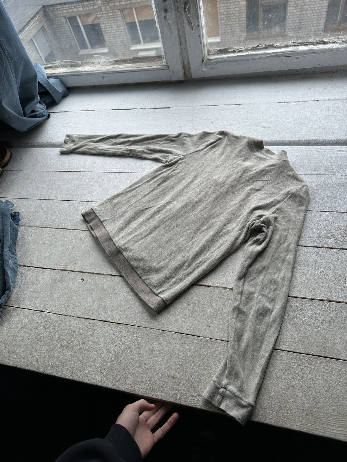Hanro 🚨RARE HANRO LONG SLEEVE AVANT GARDE BEIGE LUXURY Y2k Size XS / US 0-2 / IT 36-38 - 8 Thumbnail
