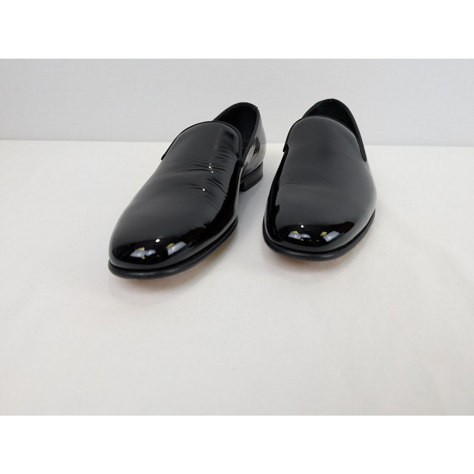 Lanvin o1rshd1 Patent Leather Loafer Shoe Boots in Black Size US 11 / EU 44 - 8 Thumbnail