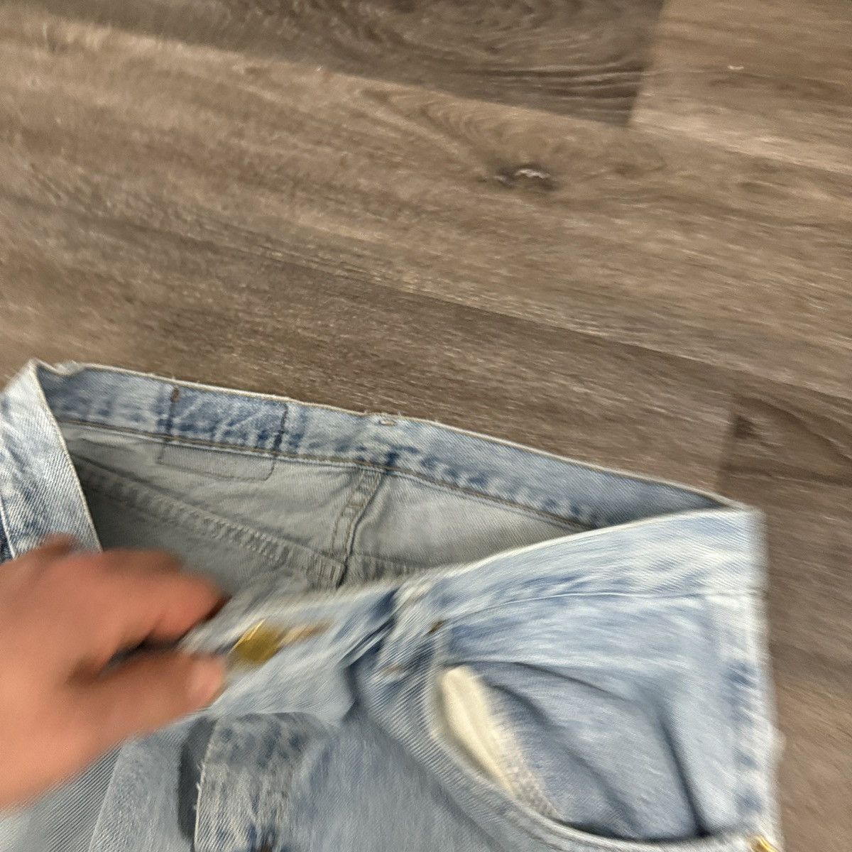 StraightFaded × Vintage × Wrangler Vintage Y2K Wrangler faded distressed essential jeans wide Size US 33 - 6 Thumbnail