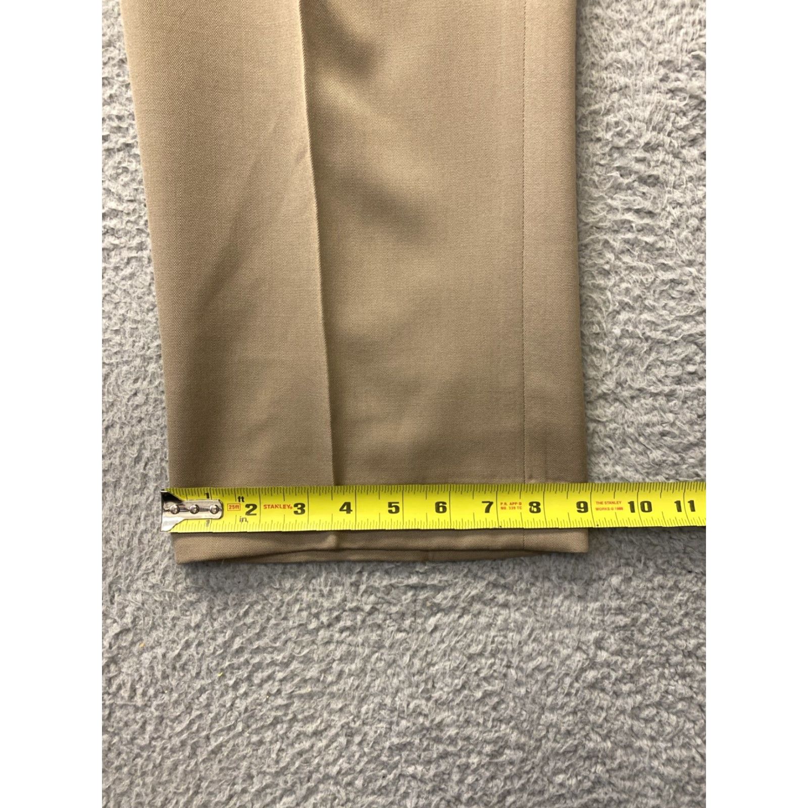 Nordstrom Nordstrom Dress Pants Khaki 38x35 Wool Pleated Slacks Men Pant Straight 100% Wool Regular Big & Tall Dress Pants Womens? Size US 38 / EU 54 - 5 Thumbnail