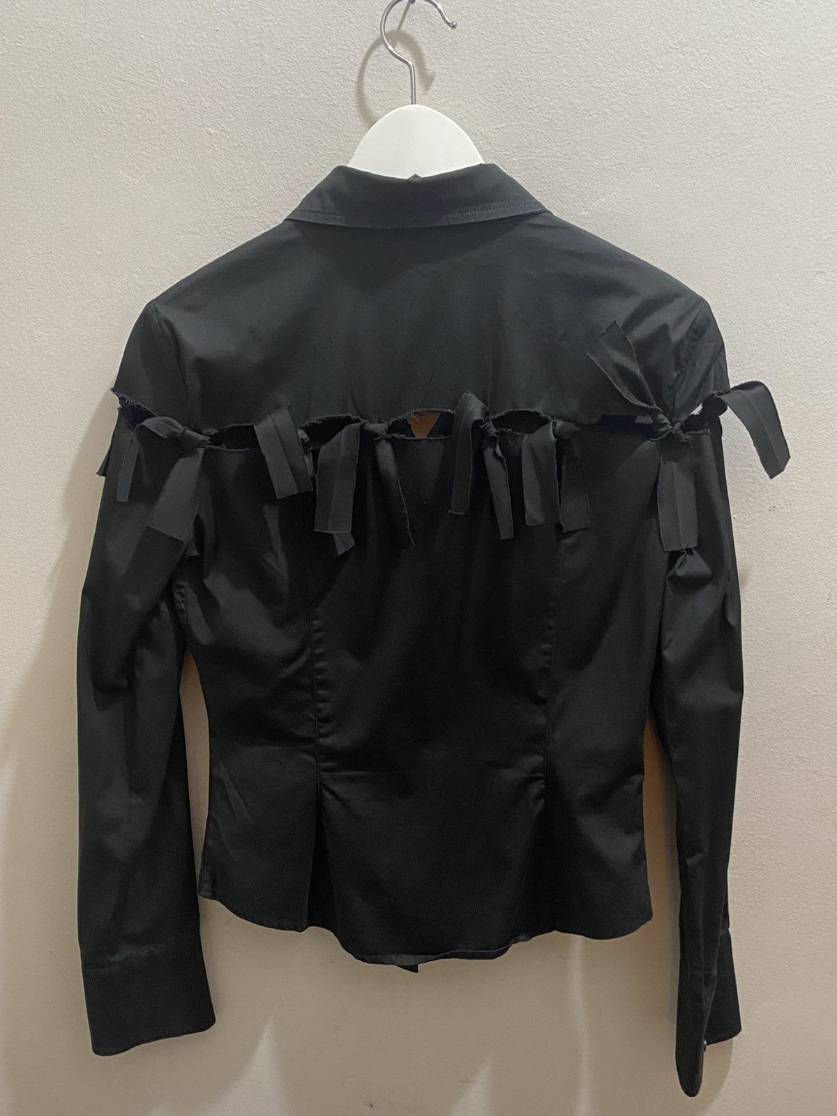 Frankie Morello FRANKIE MORELLO BLACK COTTON SHIRT Size M / US 6-8 / IT 42-44 - 2 Thumbnail