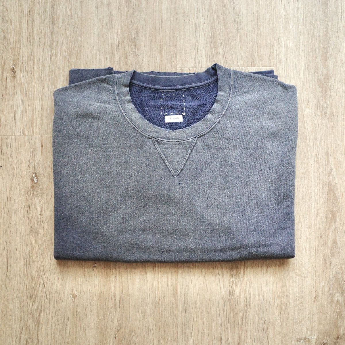 image of Visvim Jumbo Sb Sweat L/s Crash in Navy, Men's (Size XL)