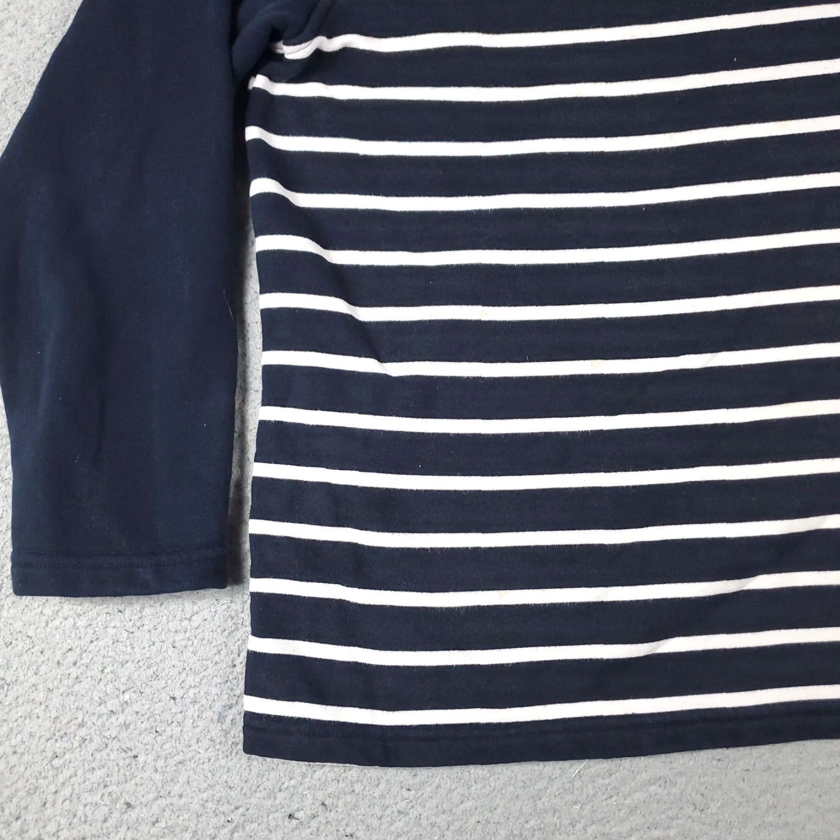 Ralph Lauren VINTAGE Ralph Lauren Sweater Pullover Women’s Medium Blue Striped Cotton Modern Fall Winter Size M / US 6-8 / IT 42-44 - 3 Thumbnail