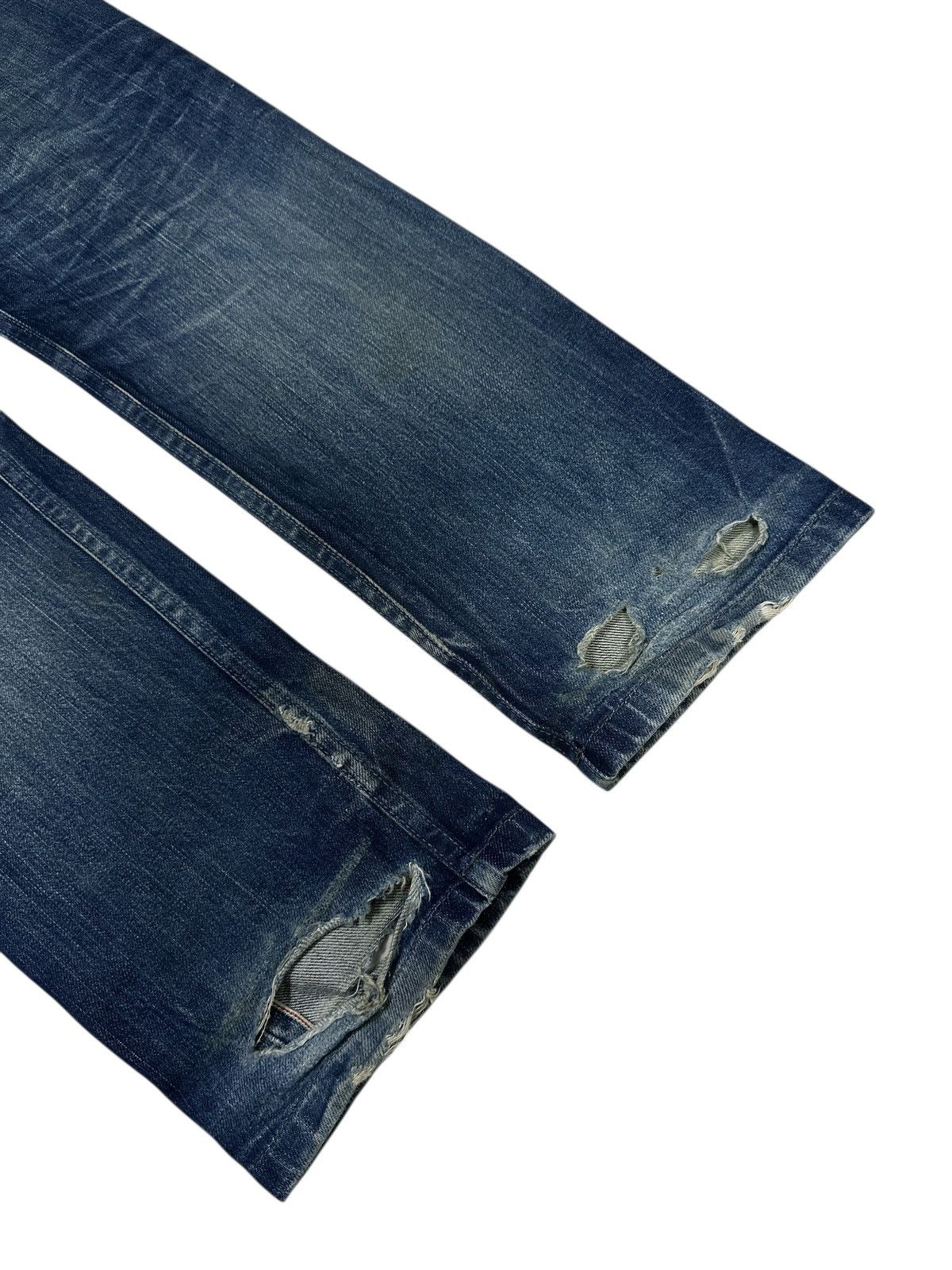 Kapital Trashed Distress Denim Naked&Famous Selvedge . Size US 32 / EU 48 - 6 Thumbnail