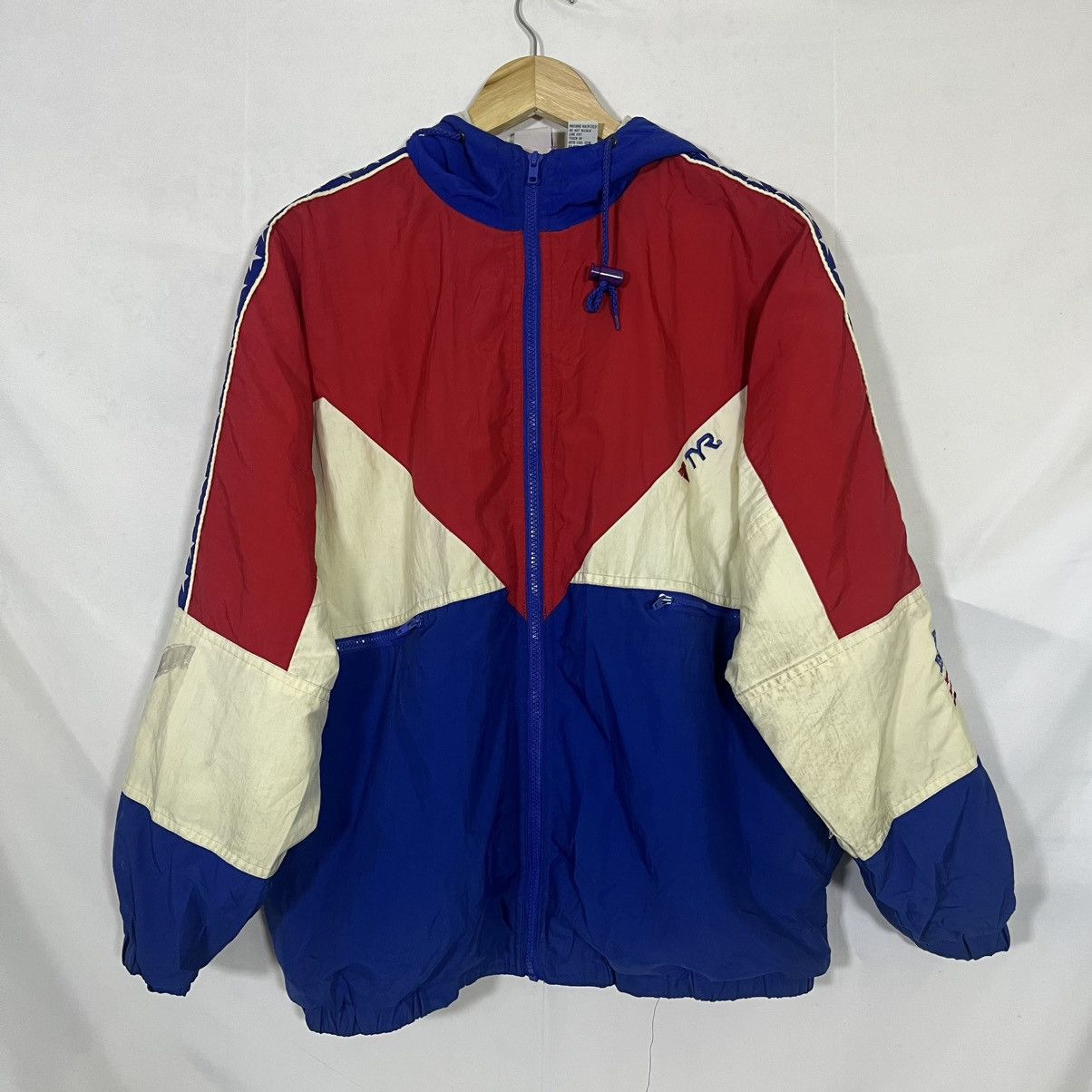 Vintage 70S TYR USA OLYMPIC TEAM WINDBREAKER LINED JACKET Size US L / EU 52-54 / 3 - 1 Thumbnail