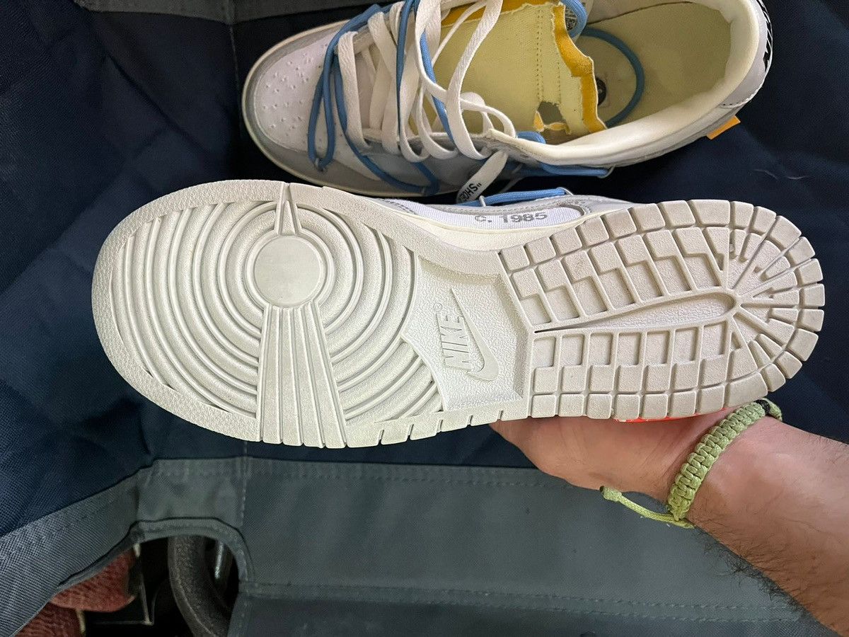 Nike × Off-White × Virgil Abloh Nike Dunk Low Off-White Lot 5 Size US 9 / EU 42 - 4 Thumbnail