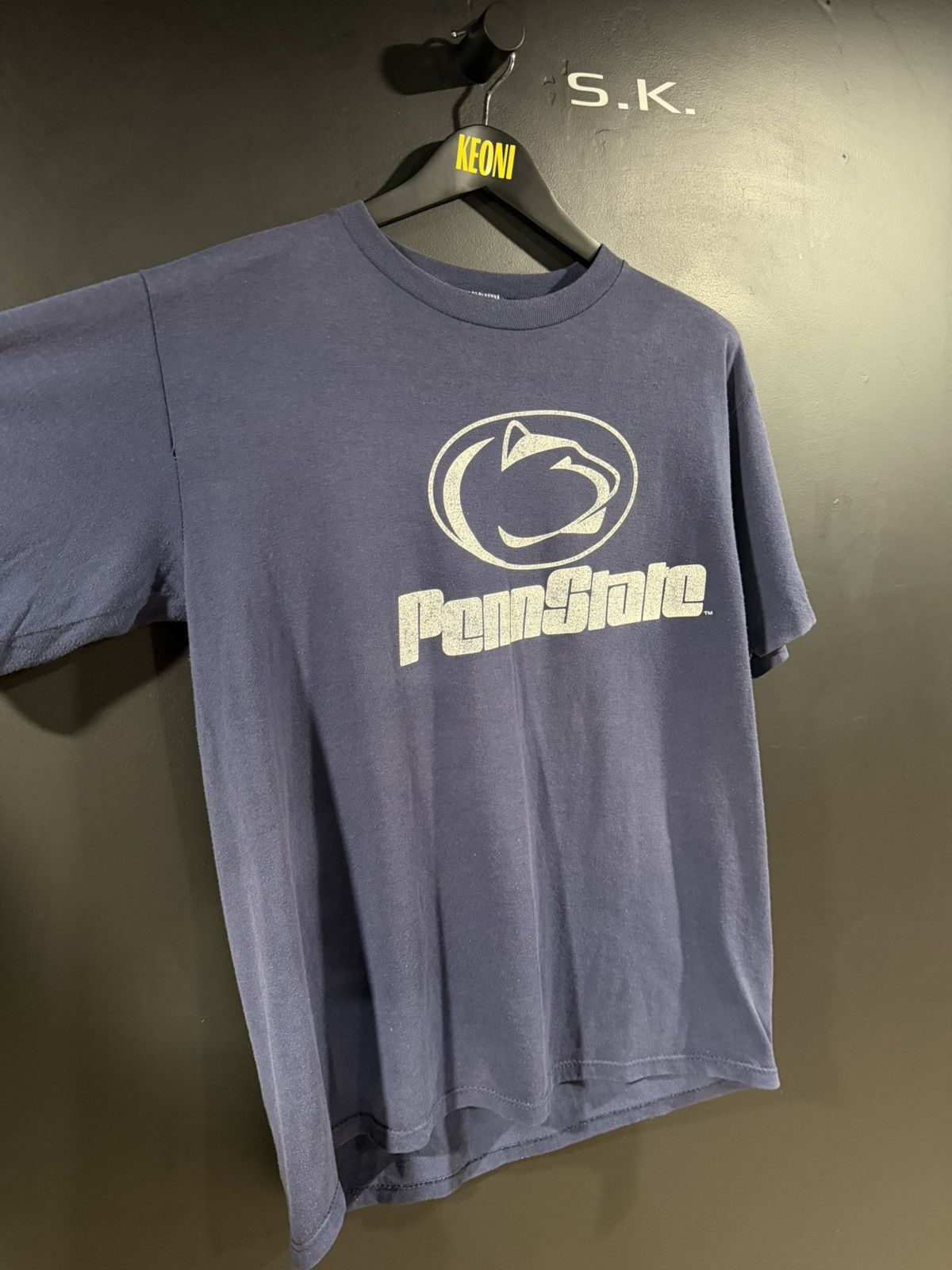Vintage 1990s Vintage Penn State Single Stitch Faded NCAA Tee XL Size US XL / EU 56 / 4 - 5 Thumbnail