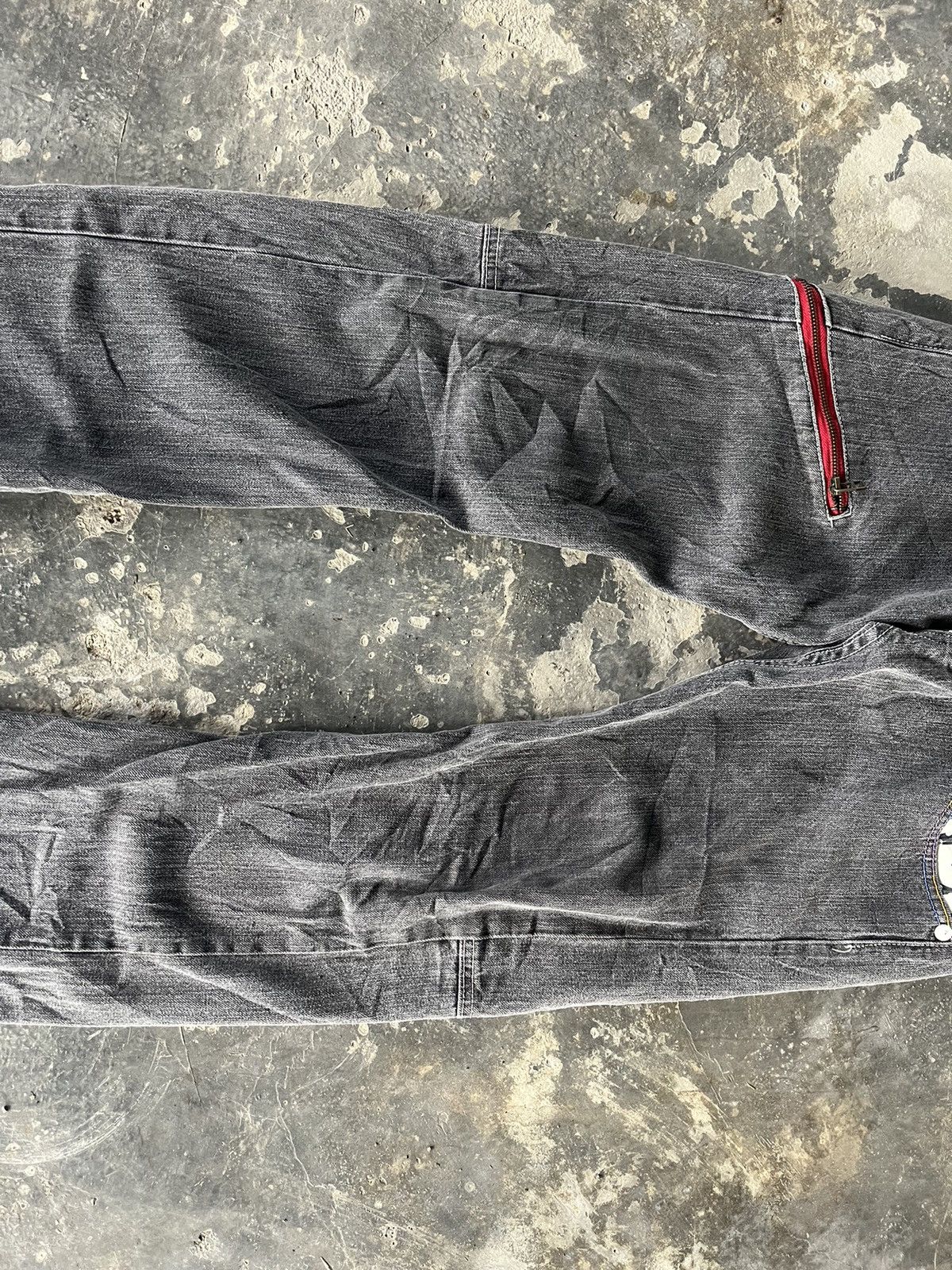 If Six Was Nine × Japanese Brand × Vintage Doublewaist Crazy Denim Size US 29 - 5 Thumbnail