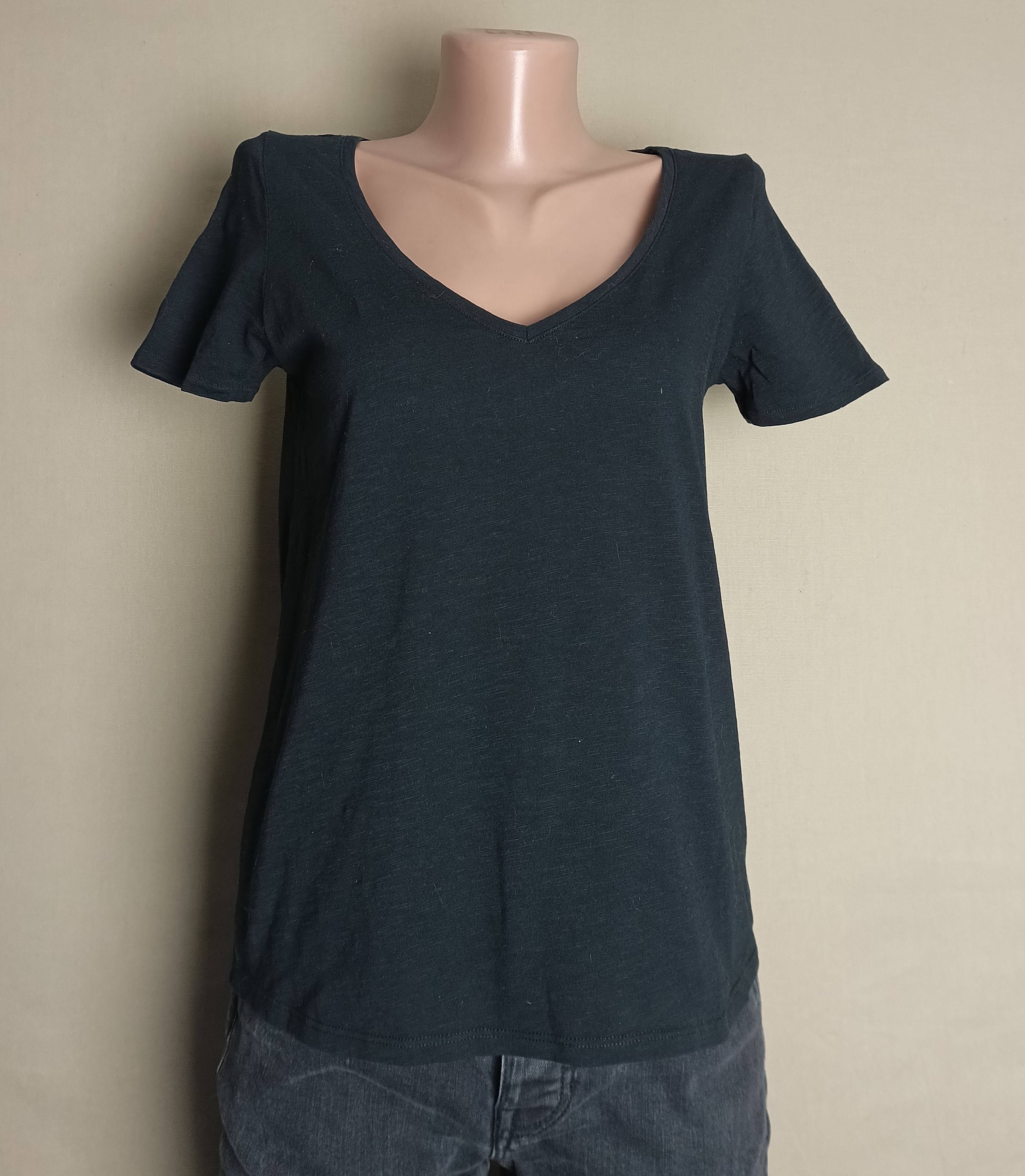 Sezane SEZANE Malcolm Black Cotton T-Shirt Size S Size S / US 4 / IT 40 - 4 Thumbnail