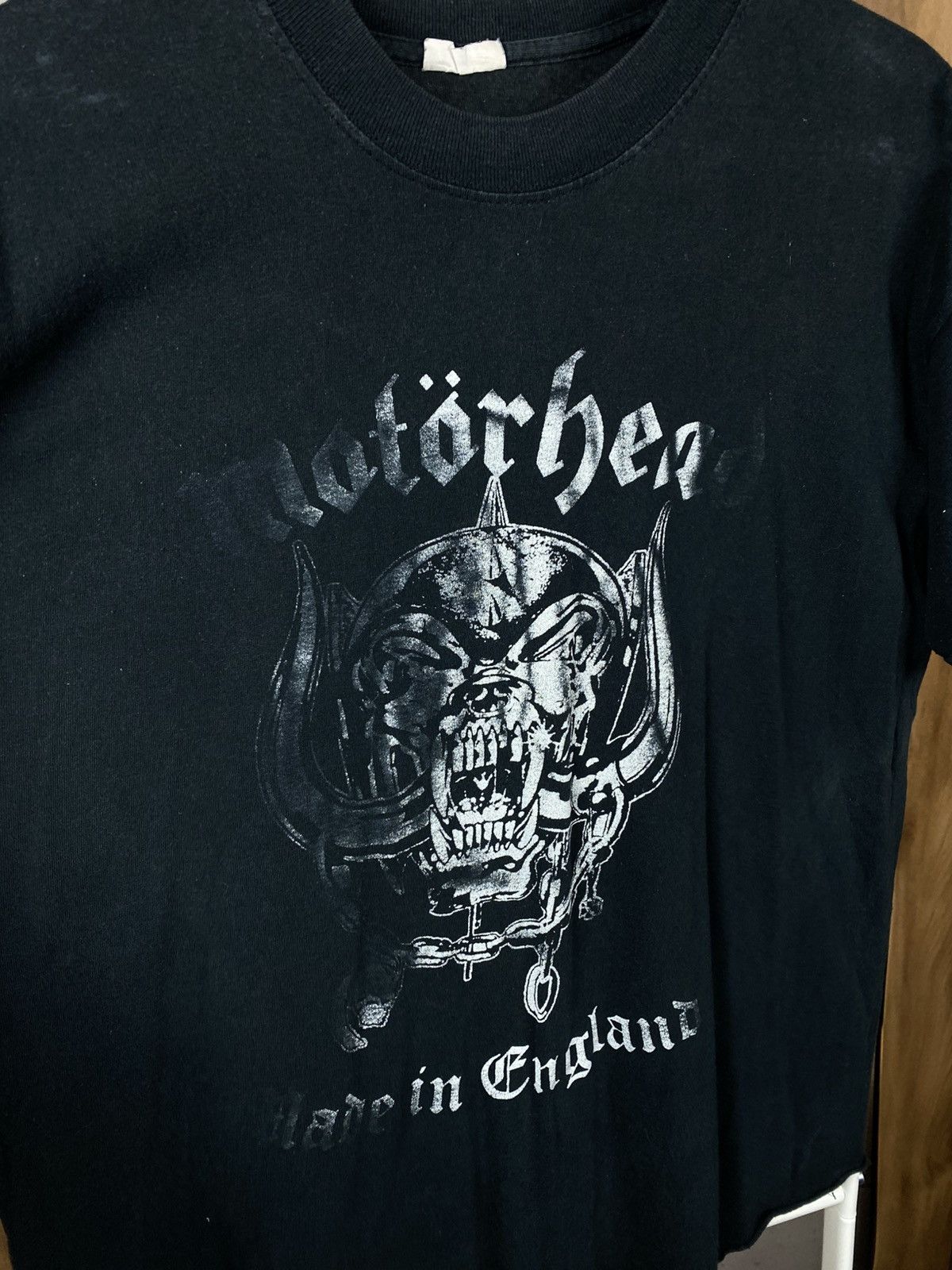 Band Tees 🎸Vintage 90s T-Shirt Motorhead Made In England Tour Tee 🎸 Size US L / EU 52-54 / 3 - 3 Thumbnail
