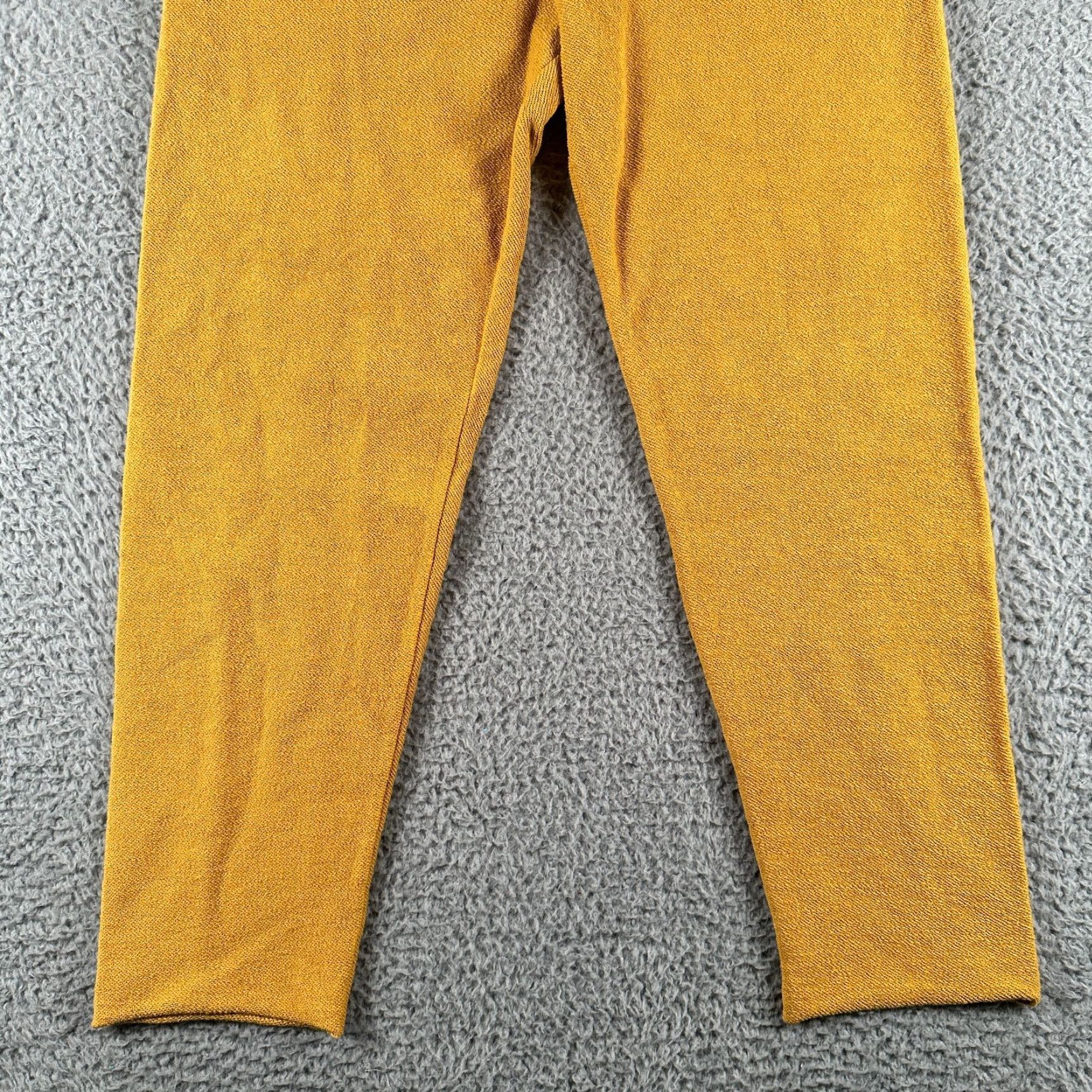 Madhappy Madhappy Sweatpants Womens Small Yellow Textured Knit Joggers Drawstring Size 28" / US 6 / IT 42 - 3 Thumbnail