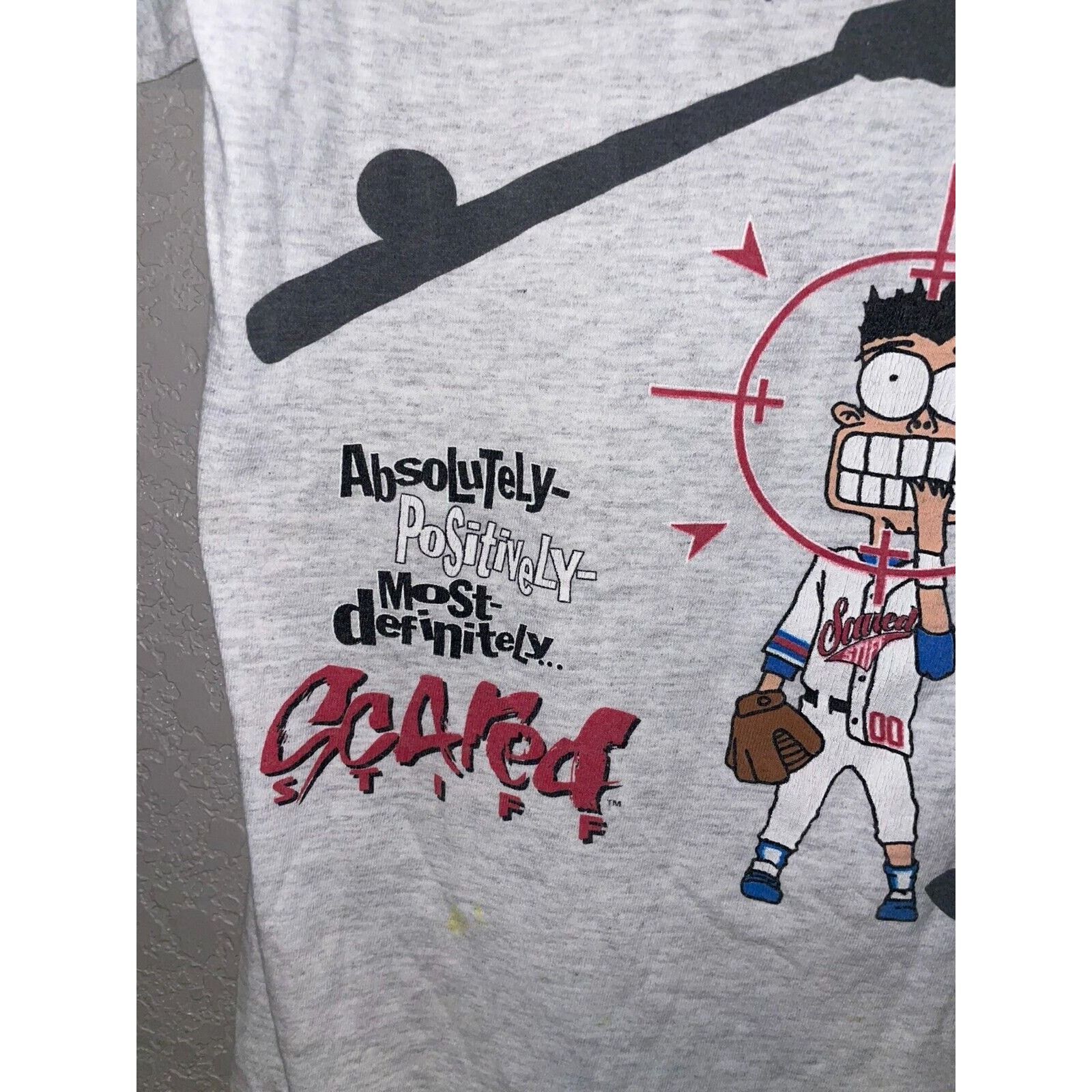 Changes Youth Vintage Baseball Shirt Scared Stiff 90s Children XL Size US XL / EU 56 / 4 - 7 Thumbnail