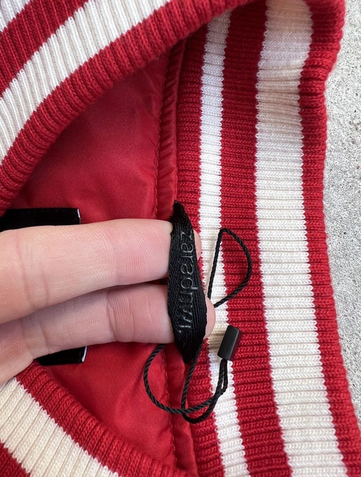 Rhude × Zara Zara leather red varsity jacket Size US L / EU 52-54 / 3 - 4 Thumbnail
