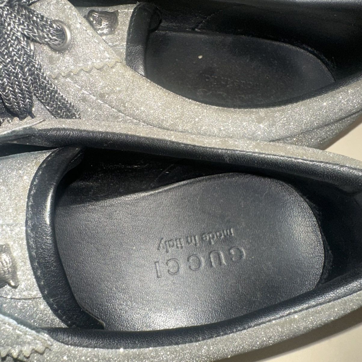 Gucci Gucci Silver Glitter Sparkle Crystal Sneakers 8 9.5 10 9 Size US 9.5 / EU 42-43 - 11 Thumbnail