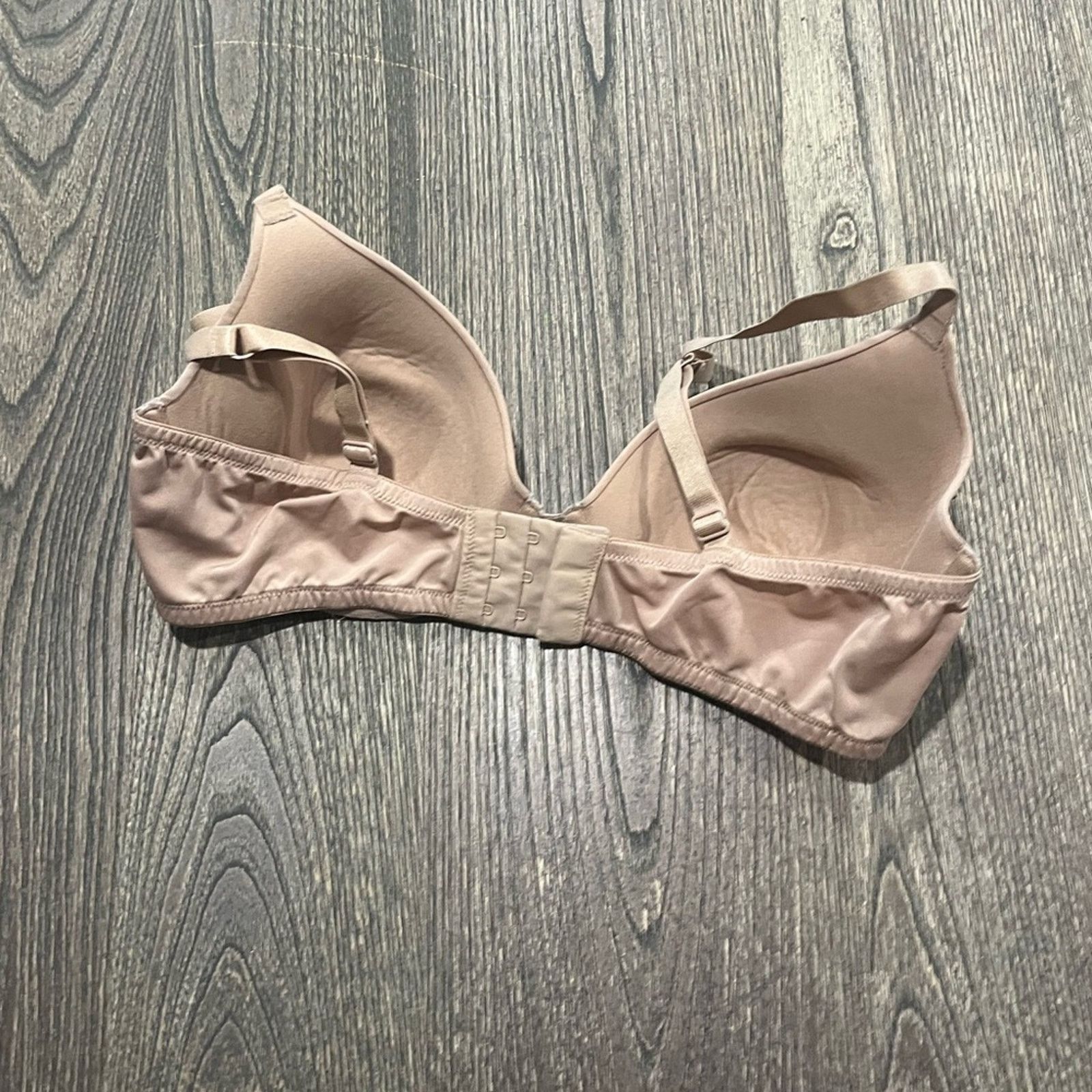 Vintage SO Womens Intimates T-Shirt Bra Stretch Tan Size 36D Size ONE SIZE - 2 Thumbnail