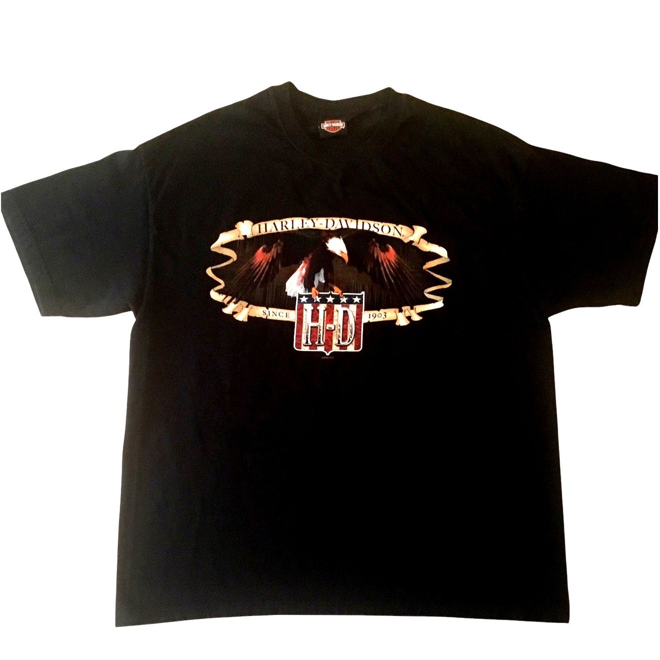 Harley Davidson Harley Davidson T-Shirt Vtg Blk Southeast Cleveland Ohio XL Size US XL / EU 56 / 4 - 1 Thumbnail